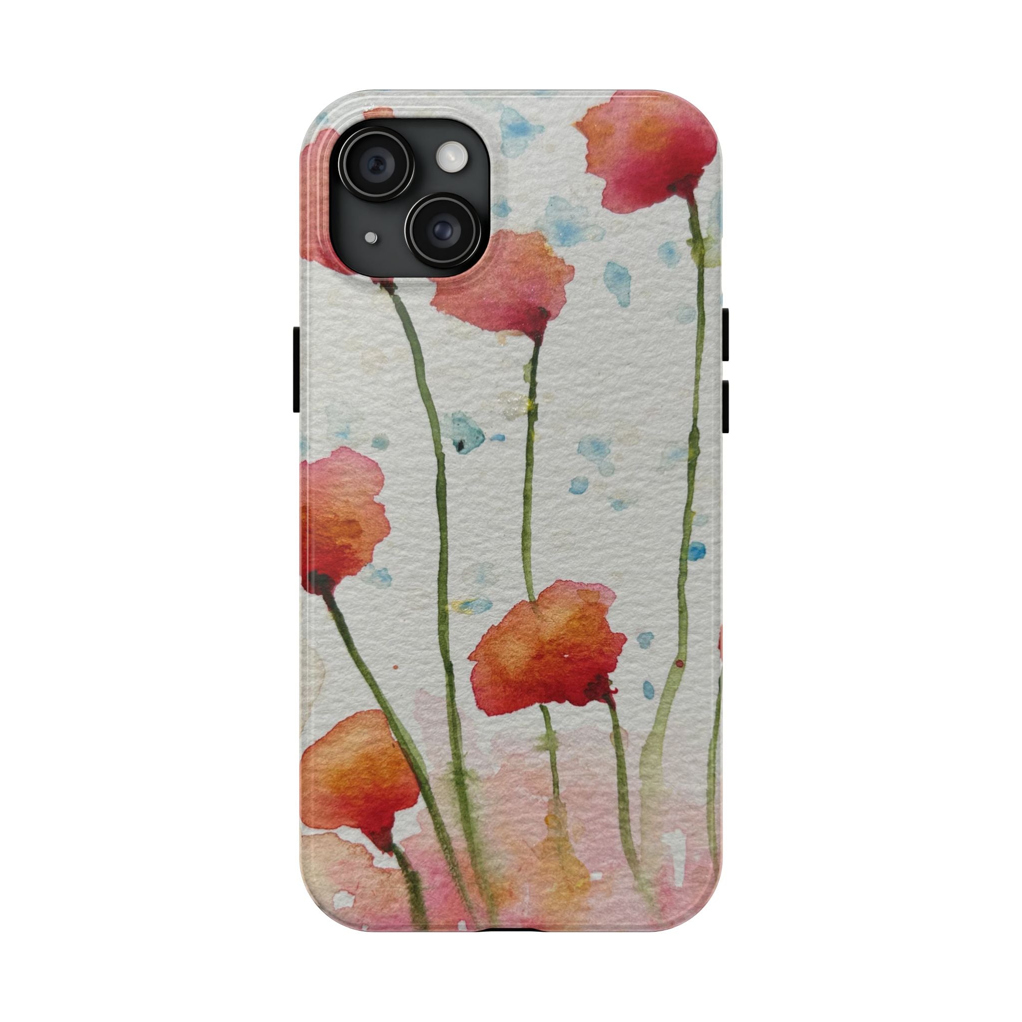 Tough Phone Case - All iPhones and Samsung Galaxys - Exciting Abstract Design #94 Poppies Galore