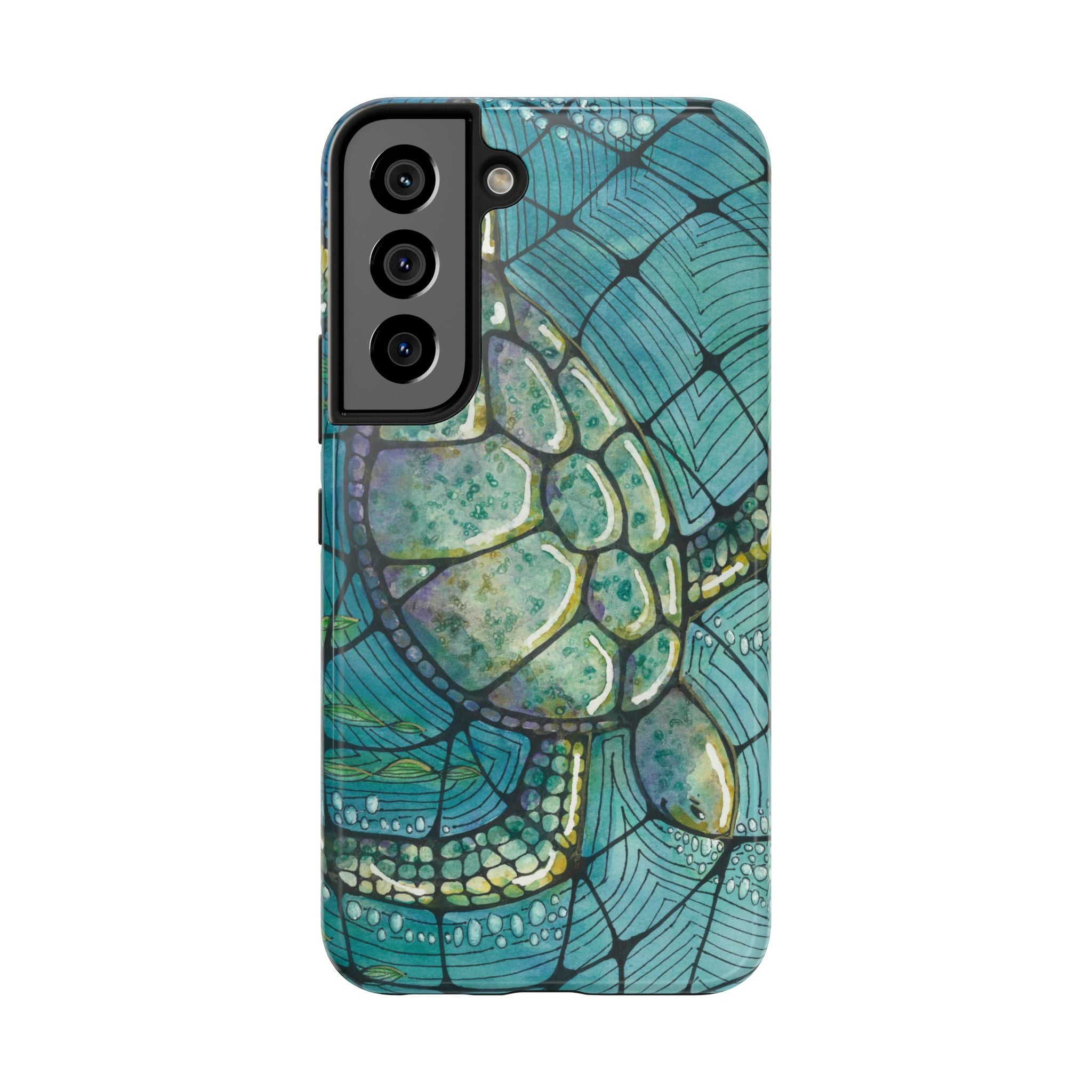 Tough Phone Case - All iPhones and Samsung Galaxys - Exciting Abstract Design #73 Turtling Along