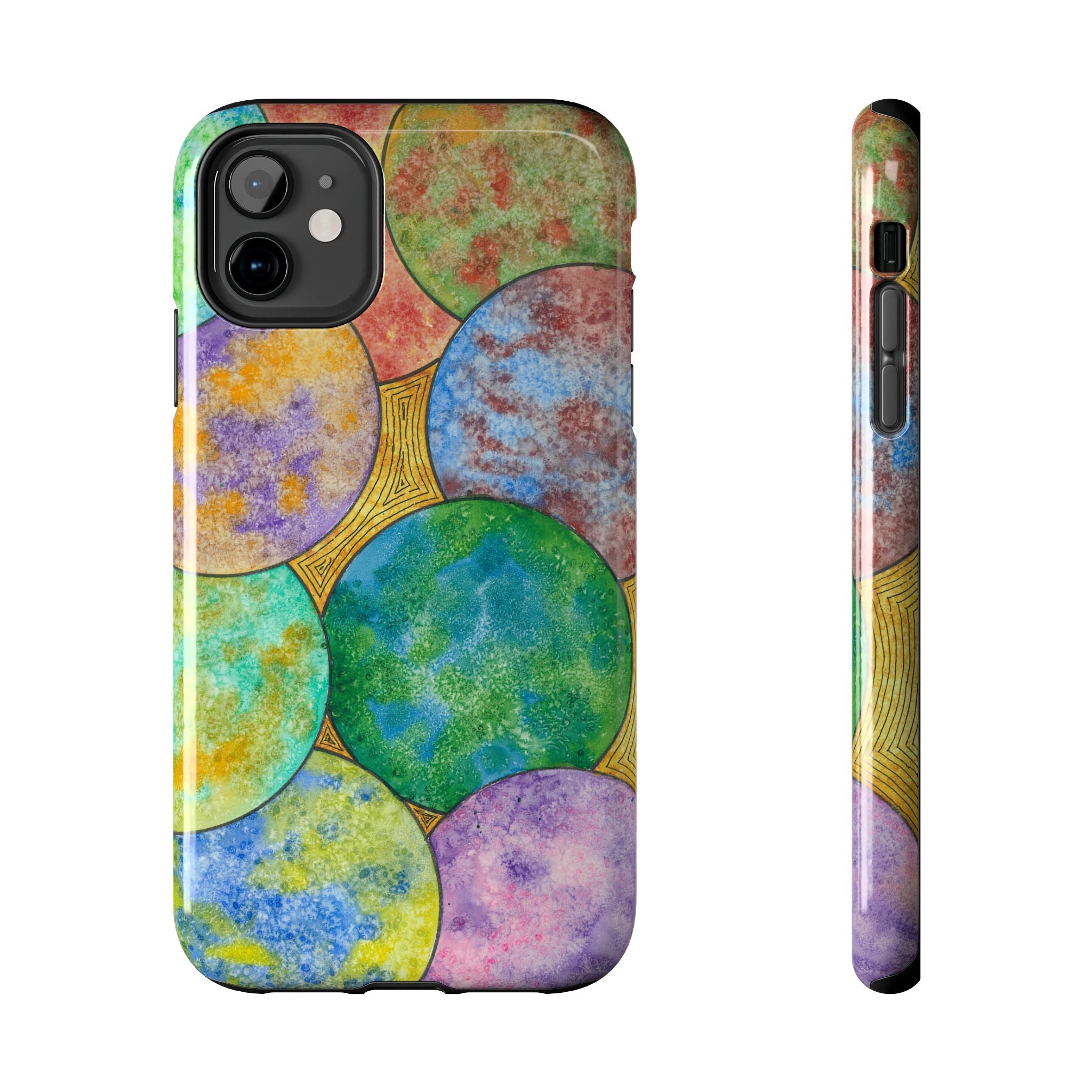 Tough Phone Case - All iPhones and Samsung Galaxys - Exciting Abstract Design #61 Worlds Apart