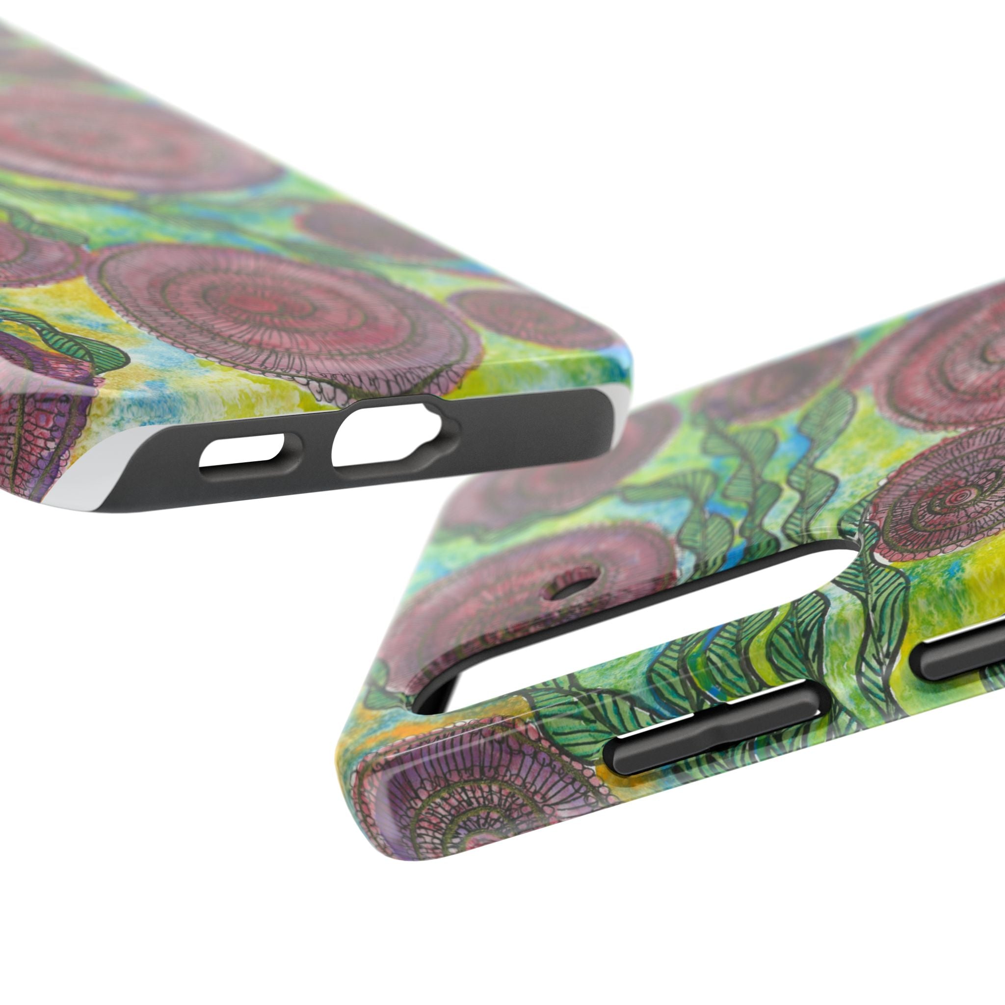 Tough Phone Case - All iPhones and Samsung Galaxys - Exciting Abstract Design #35 Beetroot To Yourself