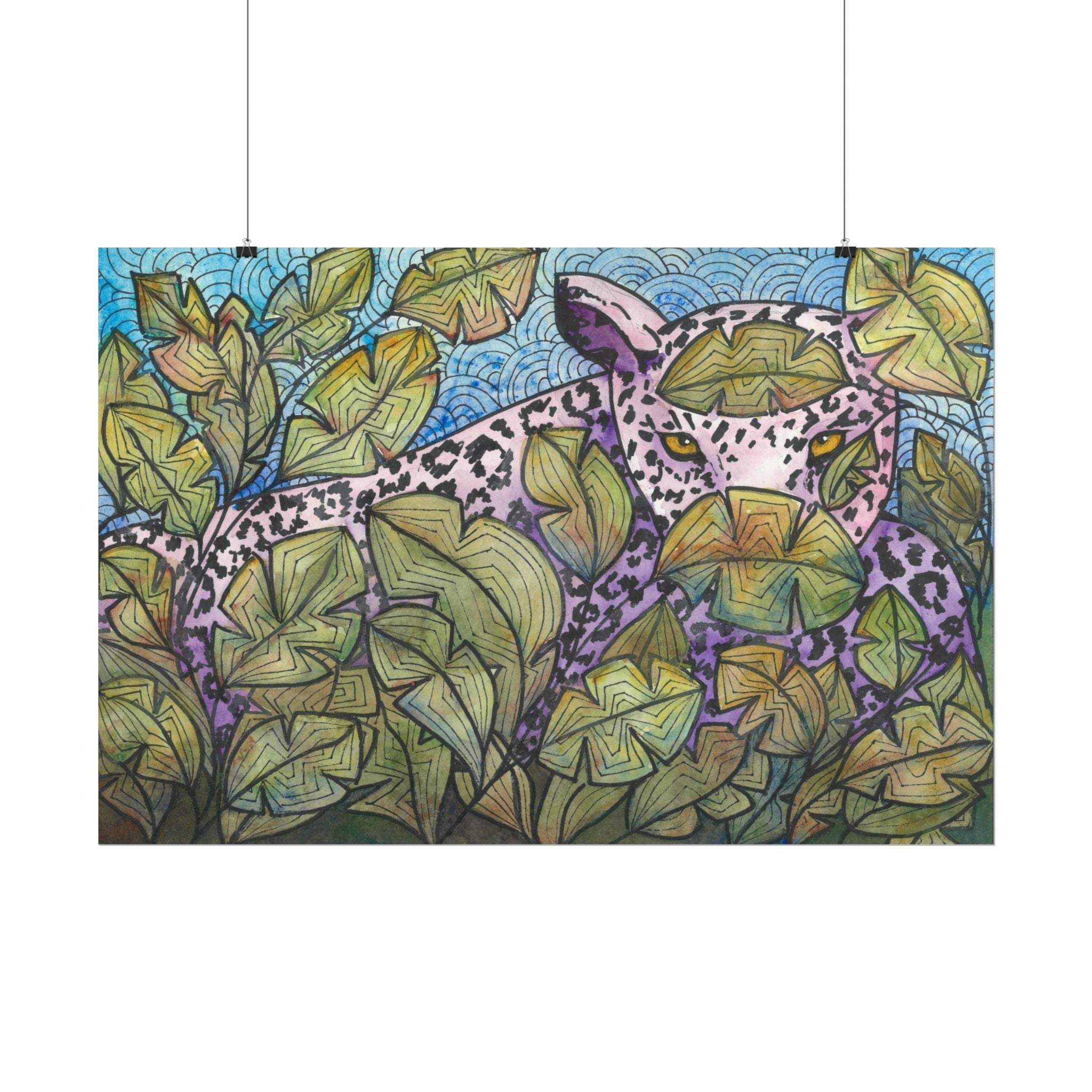 Large Colourful Wall Art, Posters & Prints, For Office, Bedroom or Living Room, or Special Gift #76 Purrfect Blend