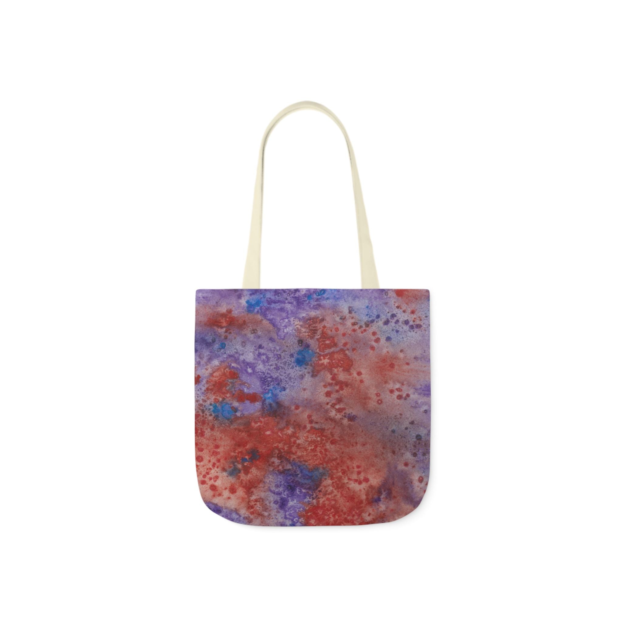 Canvas Tote Bags, Colourful Abstract Designs, 5-Color Straps, 3 Sizes.  For Family and friends or a Special Gift #51 In The Beginning