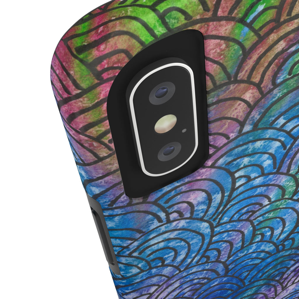 Tough Phone Case - All iPhones and Samsung Galaxys - Exciting Abstract Design #84 Ah! The Past