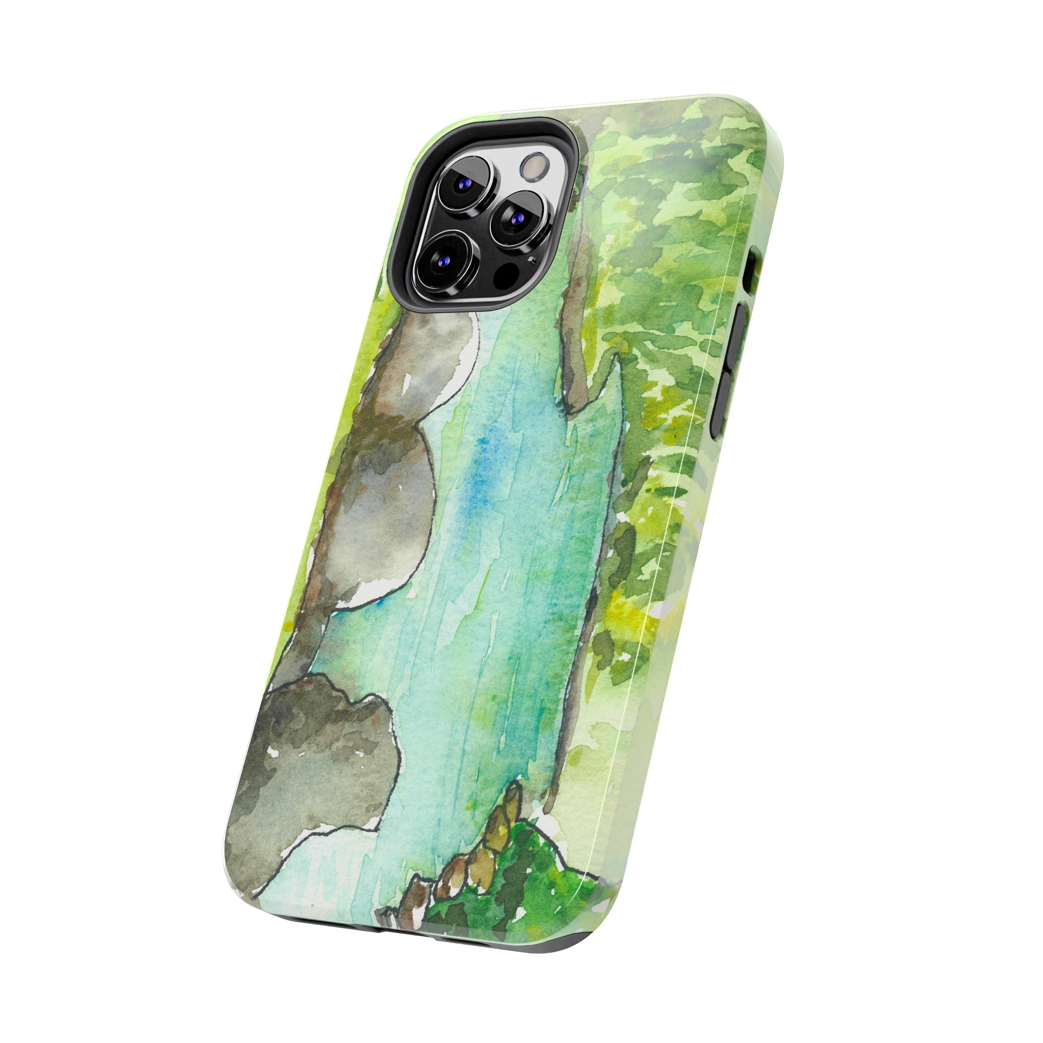 Tough Phone Case - All iPhones and Samsung Galaxys - Exciting Abstract Design #88 Tara River - Montenegro