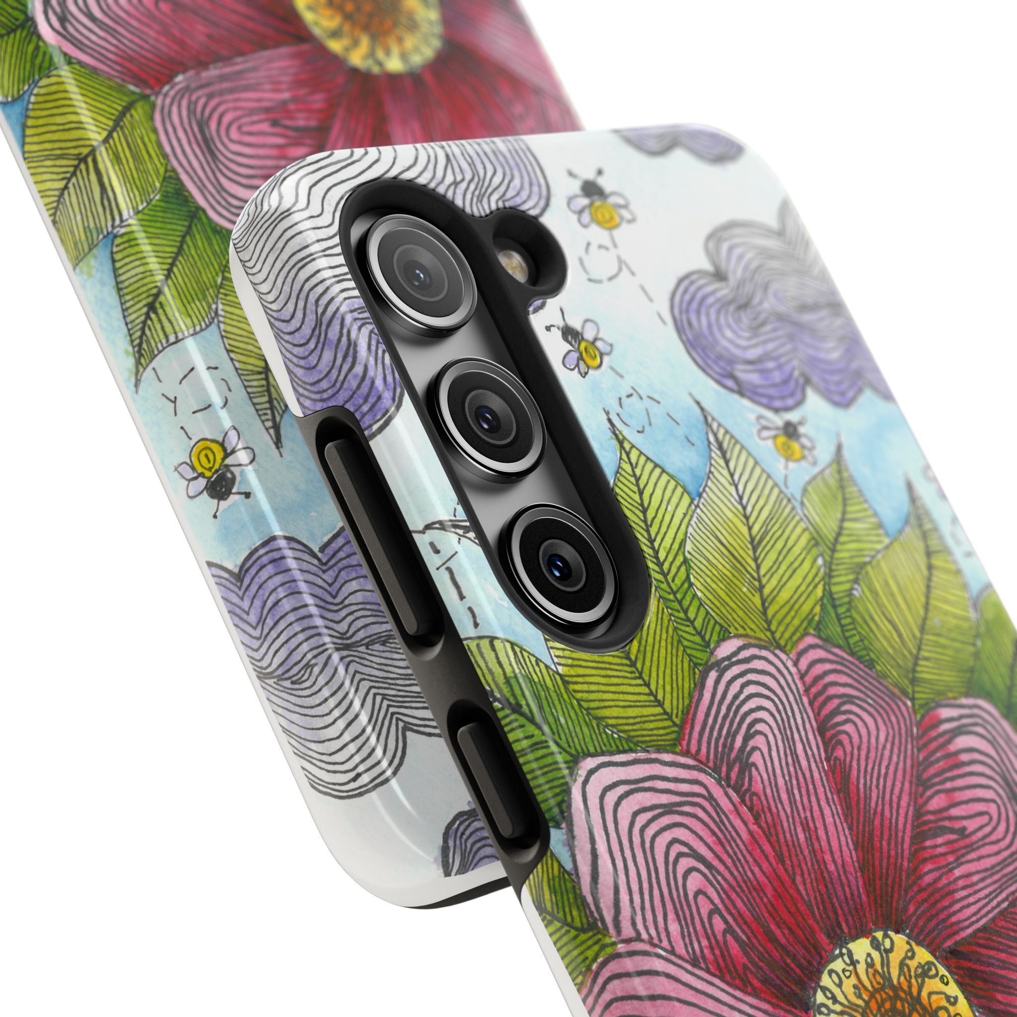 Tough Phone Case - All iPhones and Samsung Galaxys - Exciting Abstract Design  #4 Bloom'n