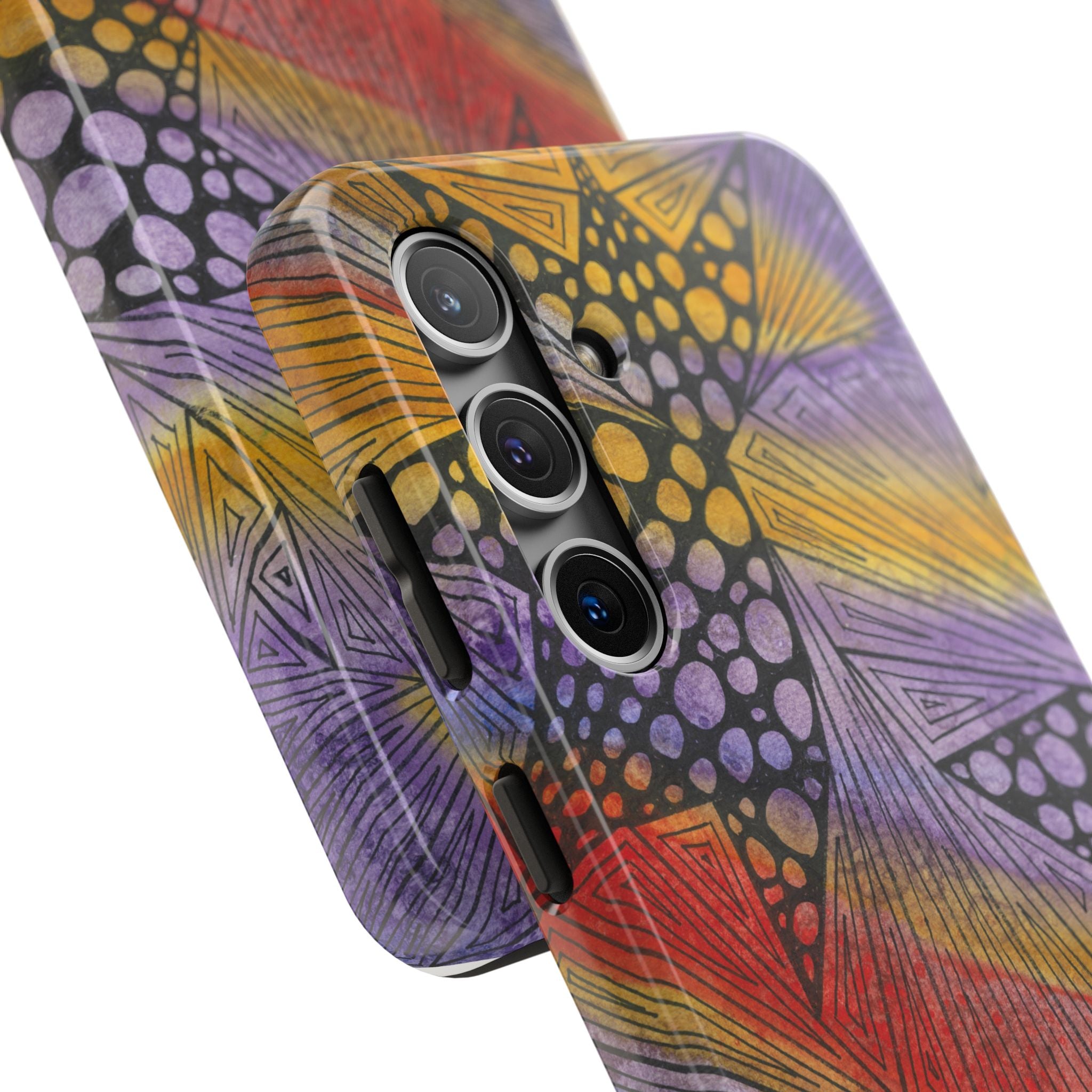 Tough Phone Case - All iPhones and Samsung Galaxys - Exciting Abstract Design #82 Fighting Delusions