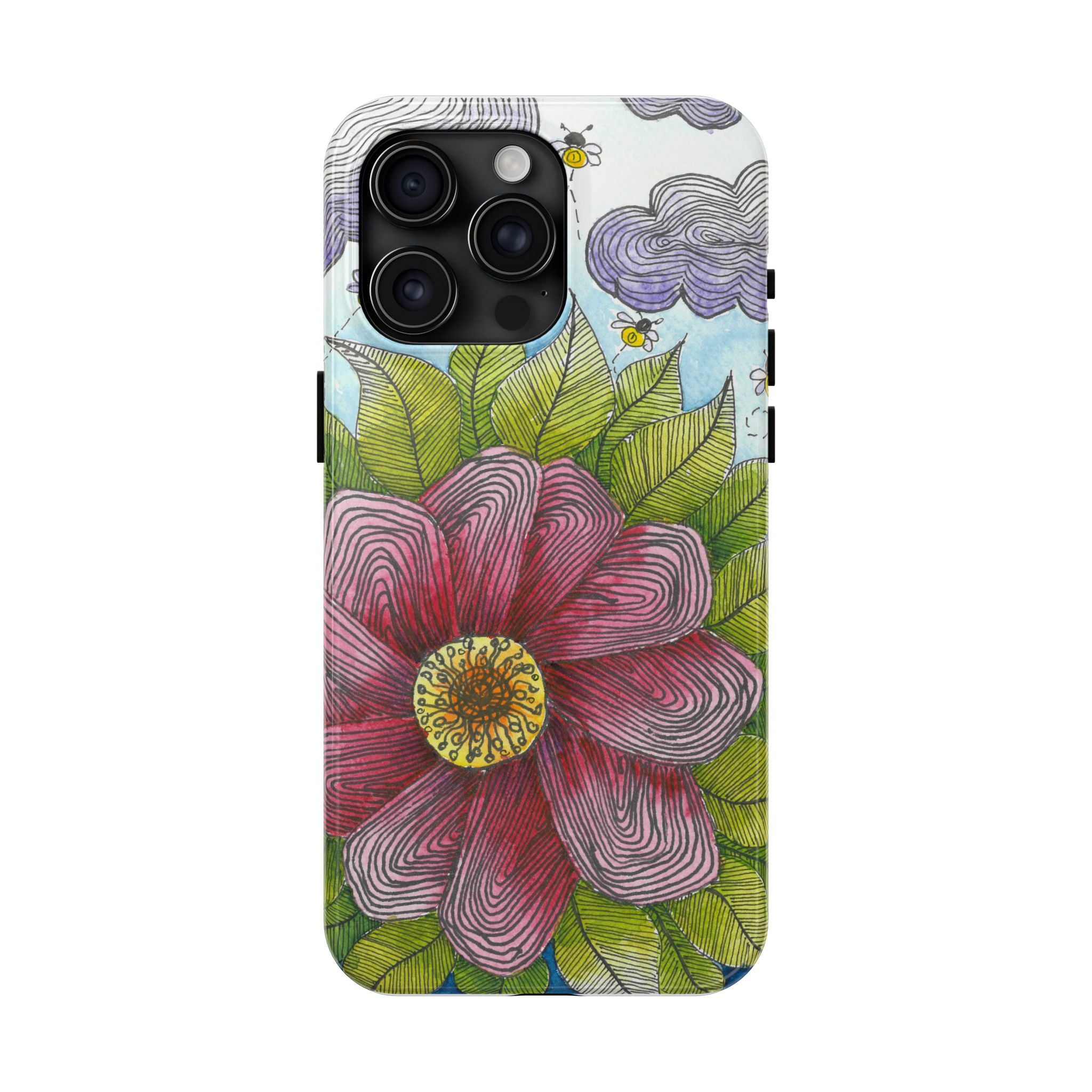 Tough Phone Case - All iPhones and Samsung Galaxys - Exciting Abstract Design  #4 Bloom'n