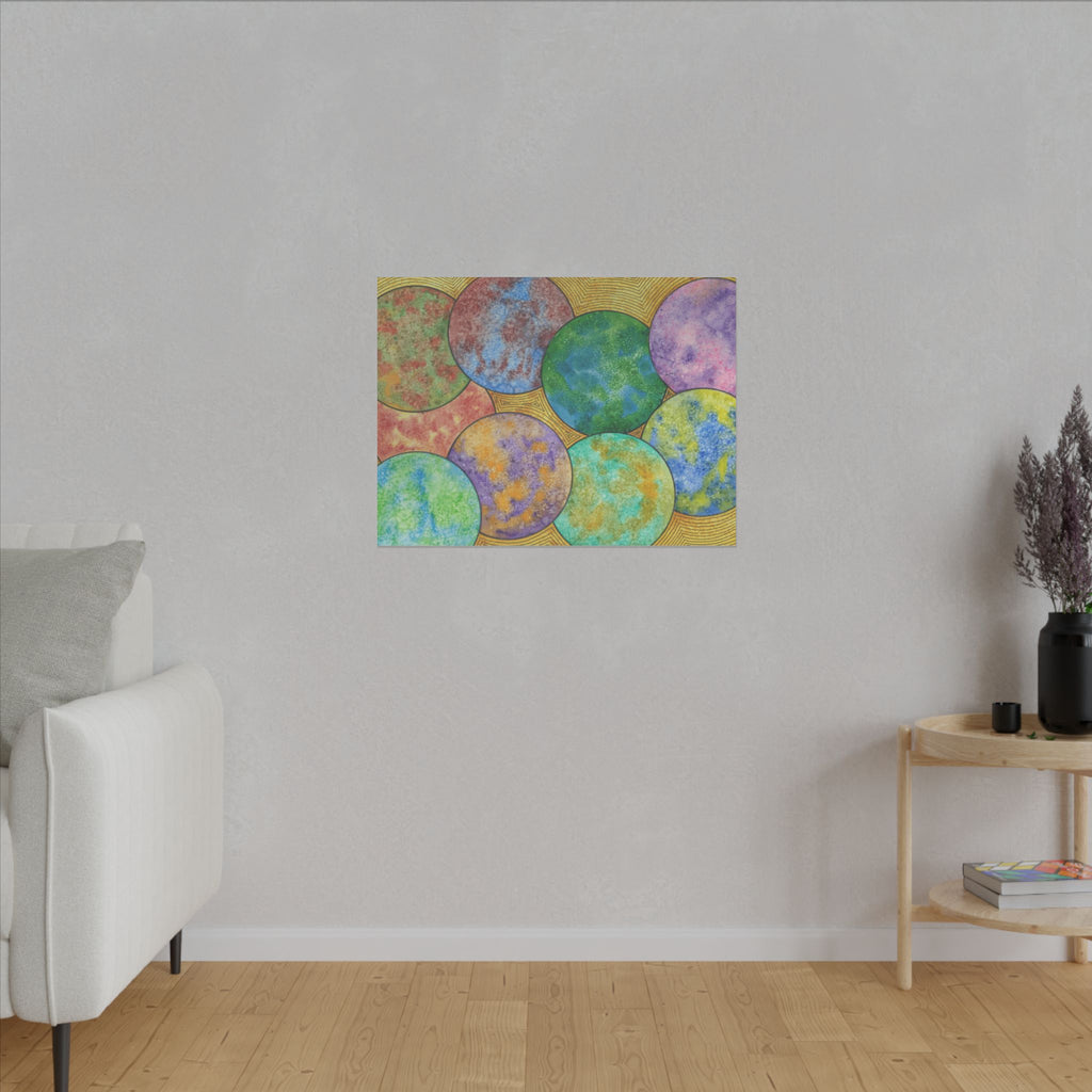 Large Colourful Wall Art, Canvas Prints, For Office, Bedroom or Living Room, or Special Gift #61 Worlds Apart