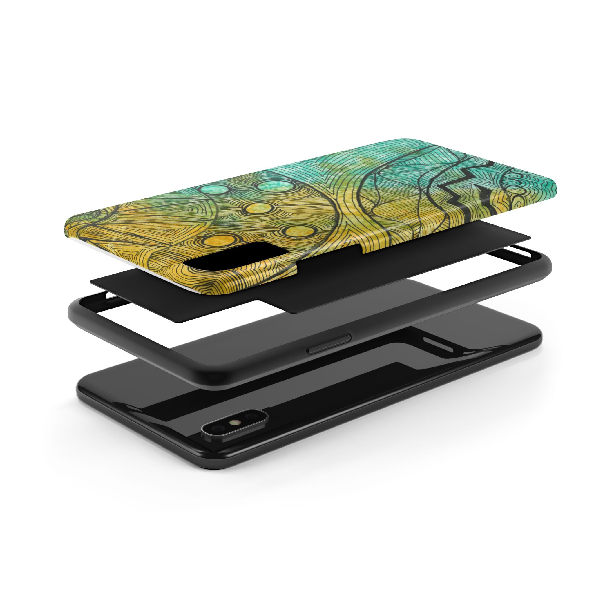 Tough Phone Case - All iPhones and Samsung Galaxys - Exciting Abstract Design #27 Come What May