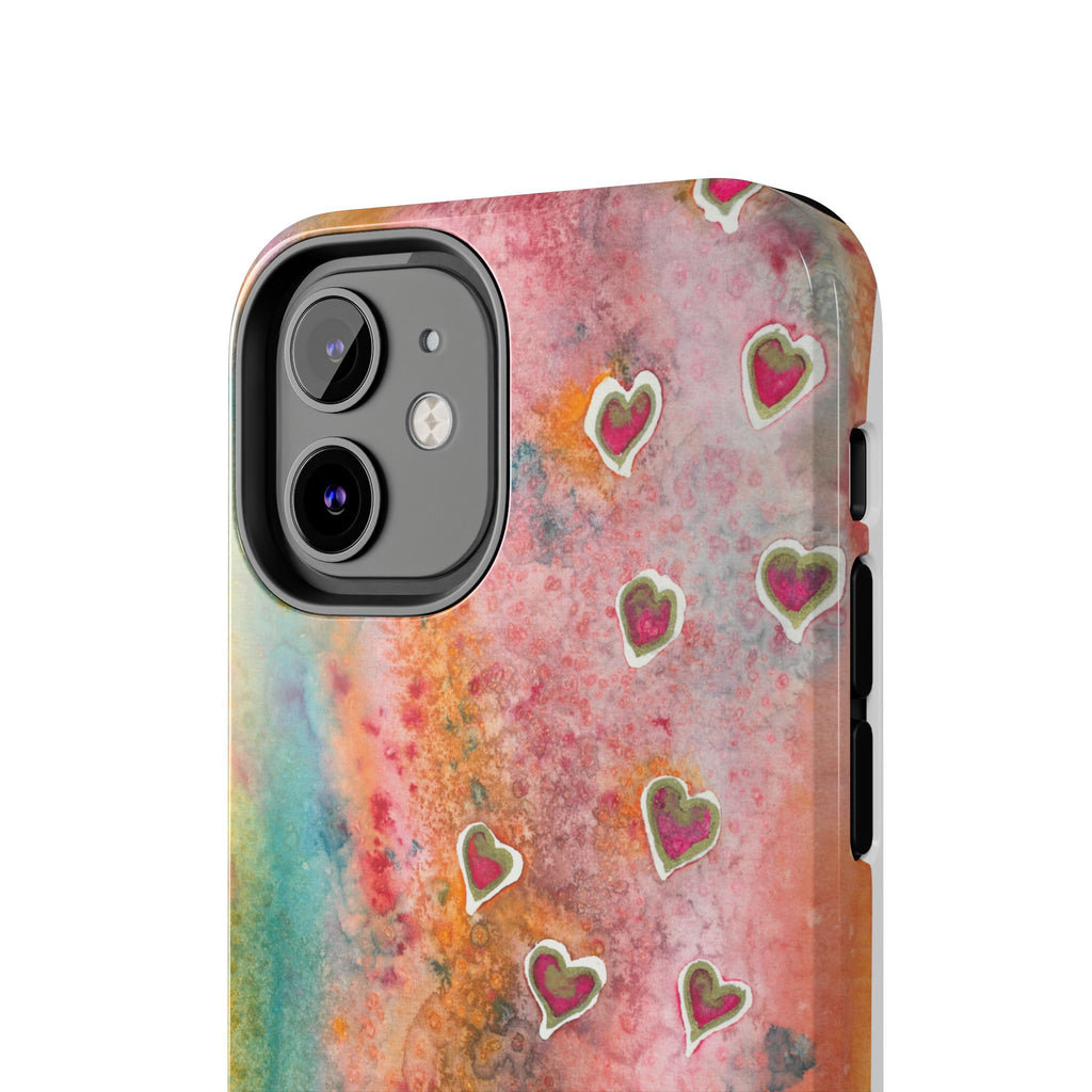 Tough Phone Case - All iPhones and Samsung Galaxys - Exciting Abstract Design #96 Love, Friendship, integrity