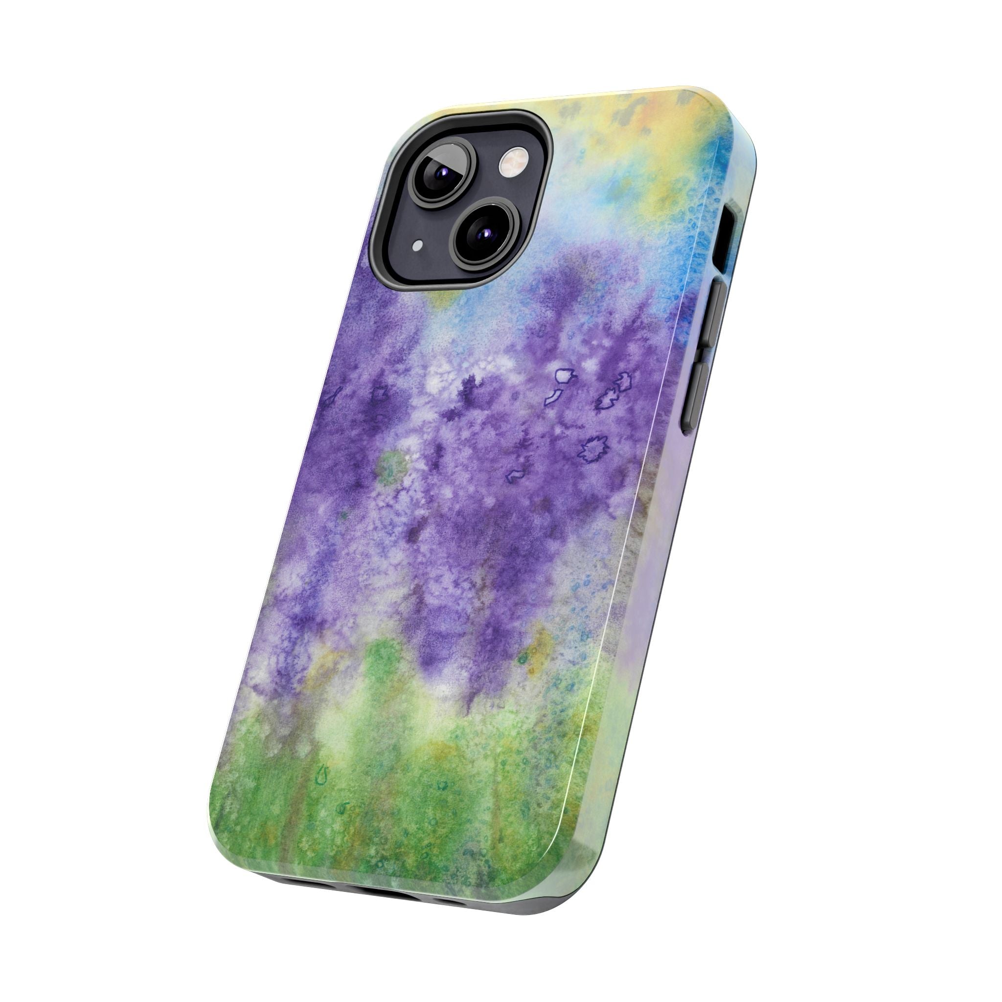 Tough Phone Case - All iPhones and Samsung Galaxys - Exciting Abstract Design #74 Lavender Fields