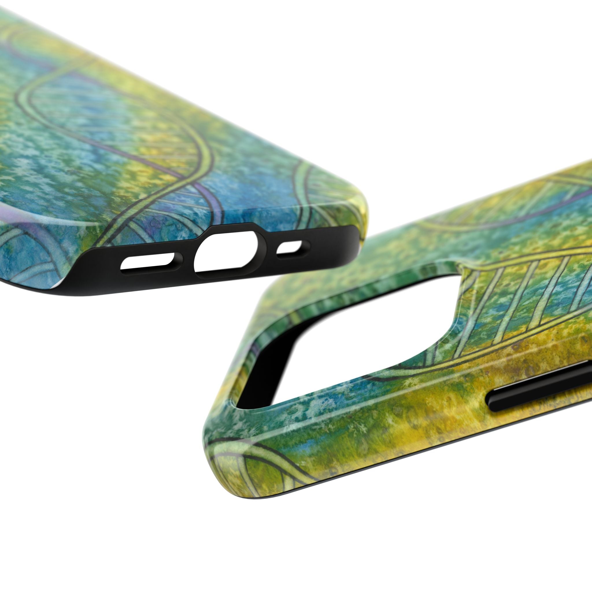 Tough Phone Case - All iPhones and Samsung Galaxys - Exciting Abstract Design #99 Crop of DNA