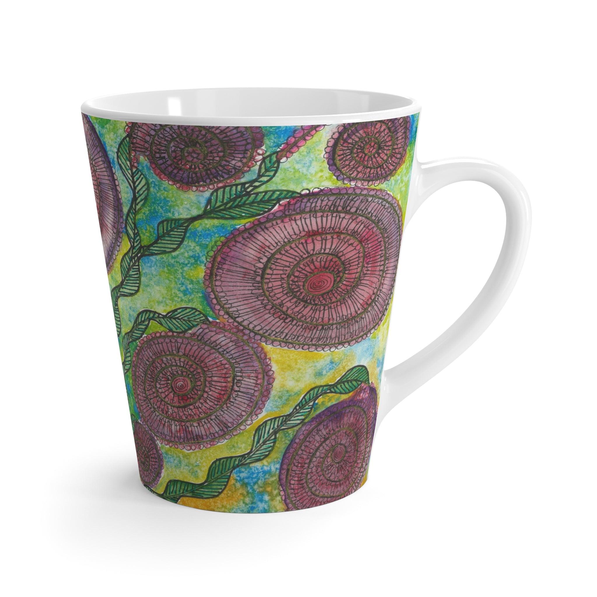 Coffee Mugs and Cups. Colourful Abstract Designs. Perfect for Home, Office or Special Gift #35 Beetroot To Yourself