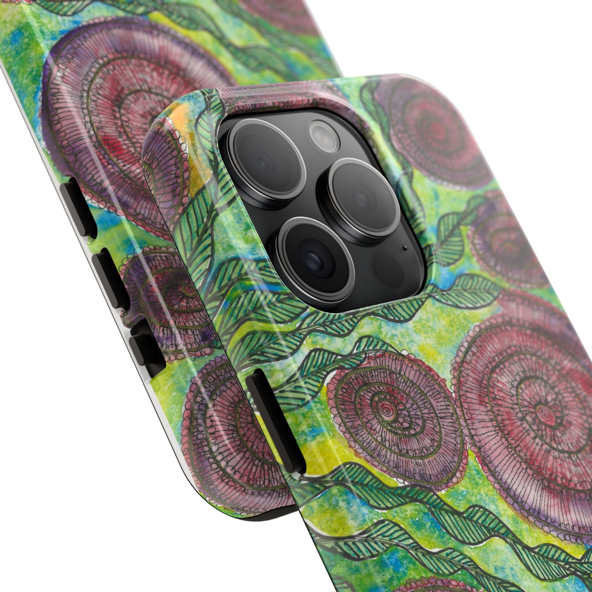 Tough Phone Case - All iPhones and Samsung Galaxys - Exciting Abstract Design #35 Beetroot To Yourself