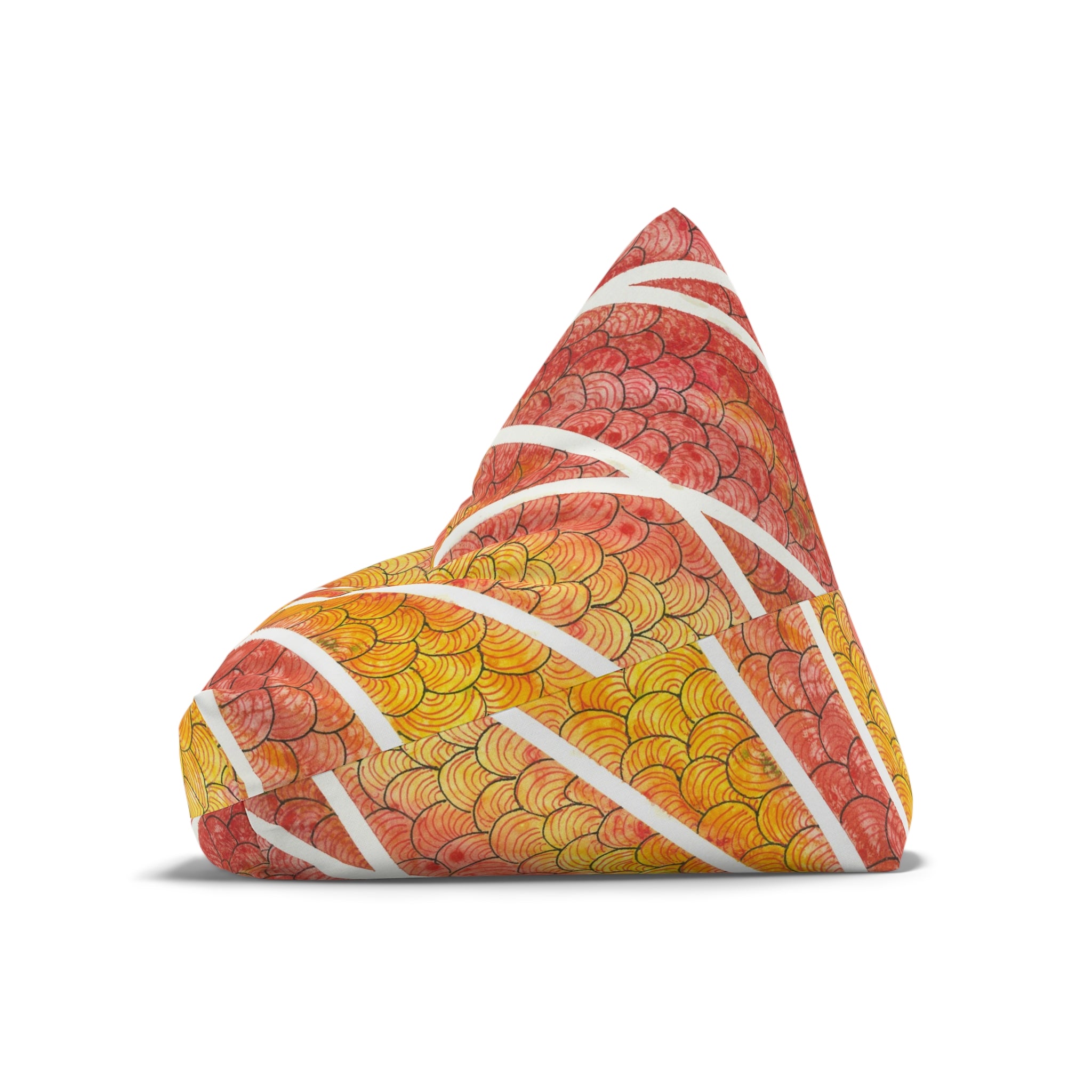 Bean Bag Chair Covers For Indoor & Outdoor - 2 Sizes - Exciting Abstract Design #67 Max Mimosa