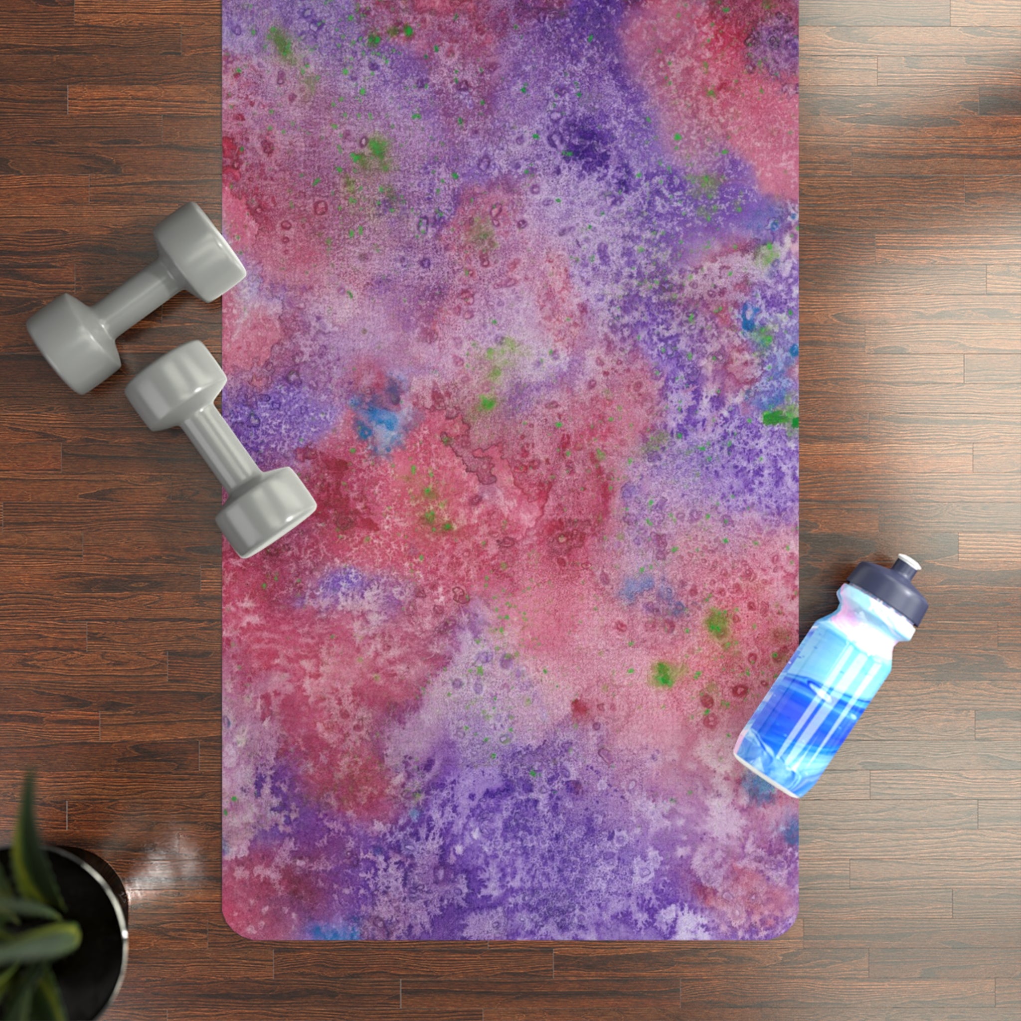 Yoga Mats and Gym Mats. Colourful Abstract Designs. Perfect for Home, Yoga or Gym Class, or a Special Gift #62 Resolutions