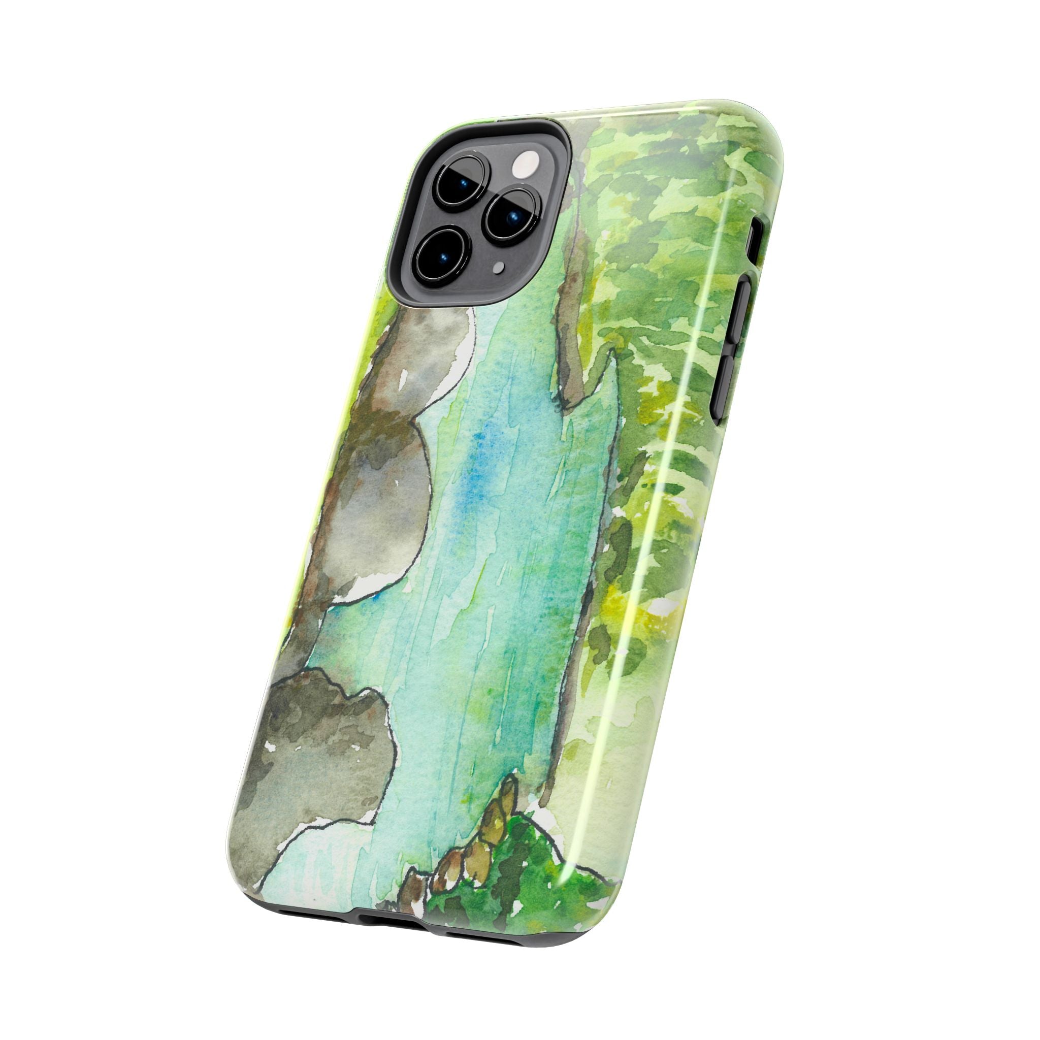 Tough Phone Case - All iPhones and Samsung Galaxys - Exciting Abstract Design #88 Tara River - Montenegro