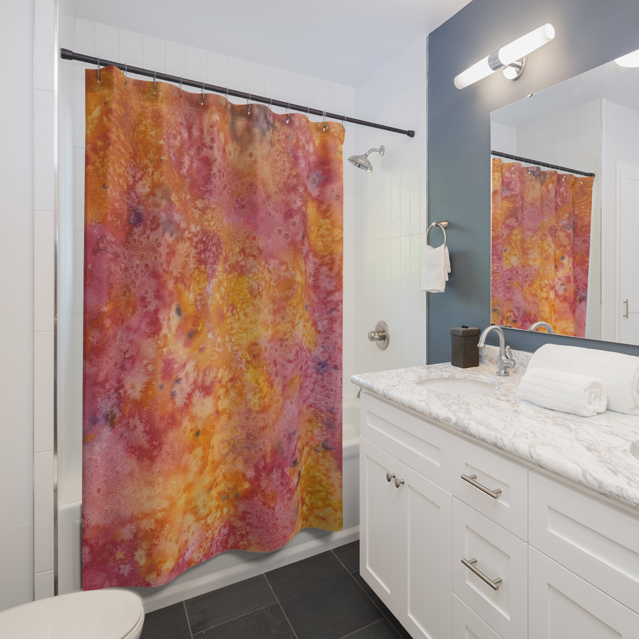 Beautiful Shower Curtains to Refresh Your Bathroom. Colourful Abstract Designs. Perfect For Your Bathroom or Special House-Warming Gift #54 Heaven Can Wait