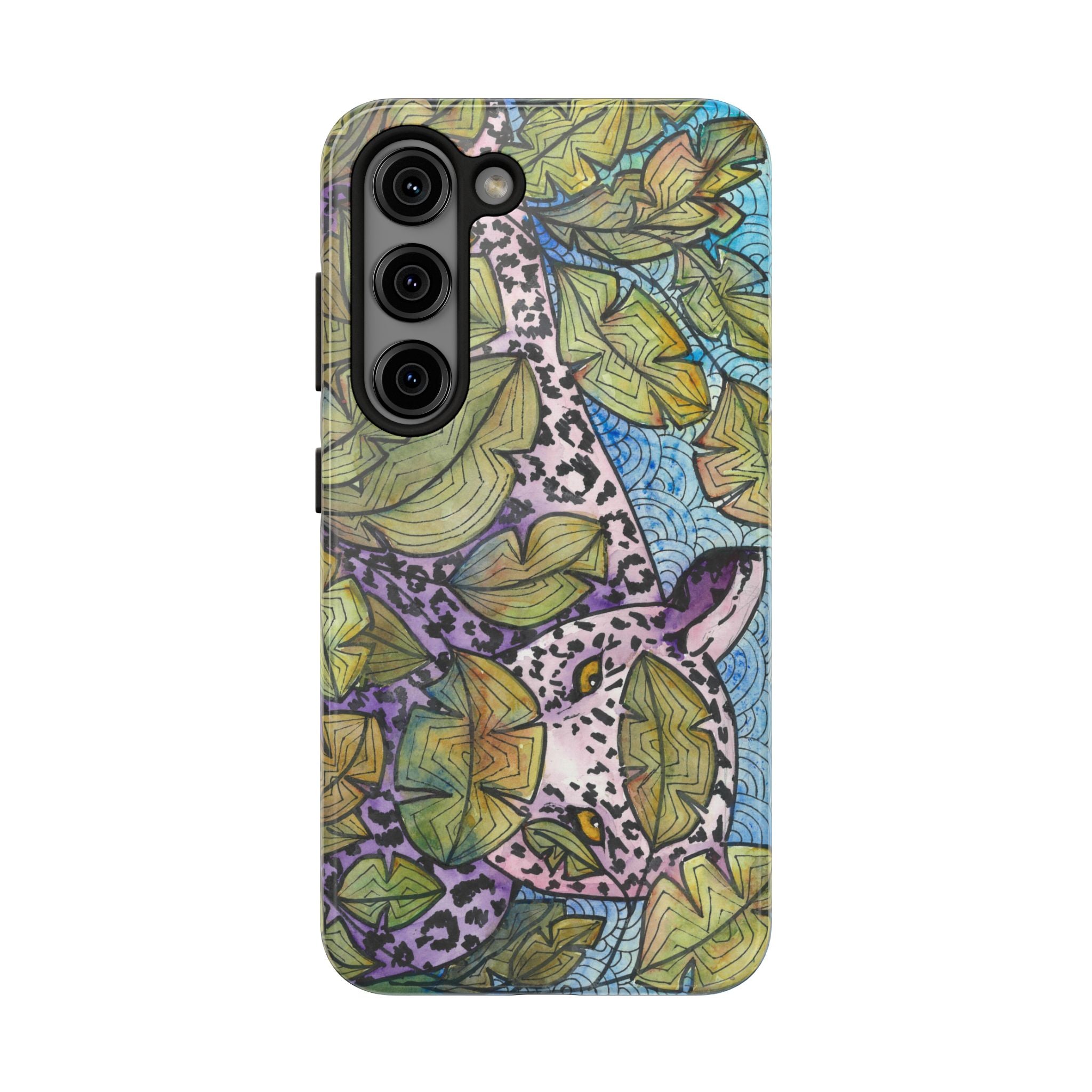 Tough Phone Case - All iPhones and Samsung Galaxys - Exciting Abstract Design #76 Purrfect Blend
