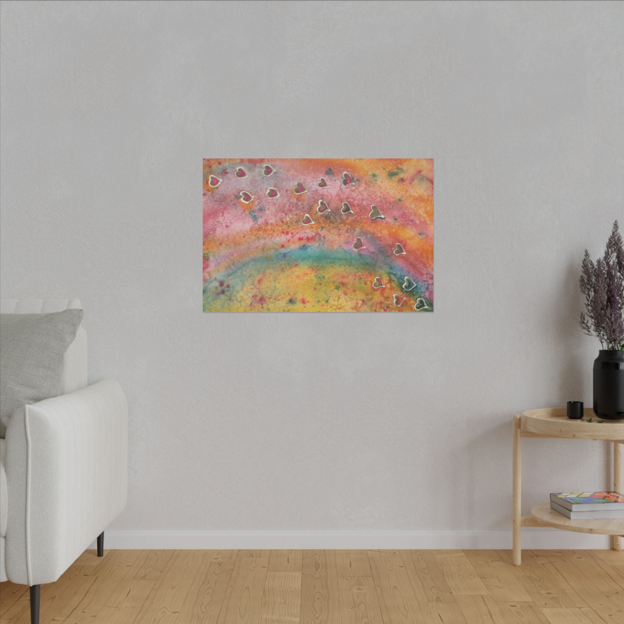 Large Colourful Wall Art, Canvas Prints, For Office, Bedroom or Living Room, or Special Gift #96 Love, Friendship, integrity