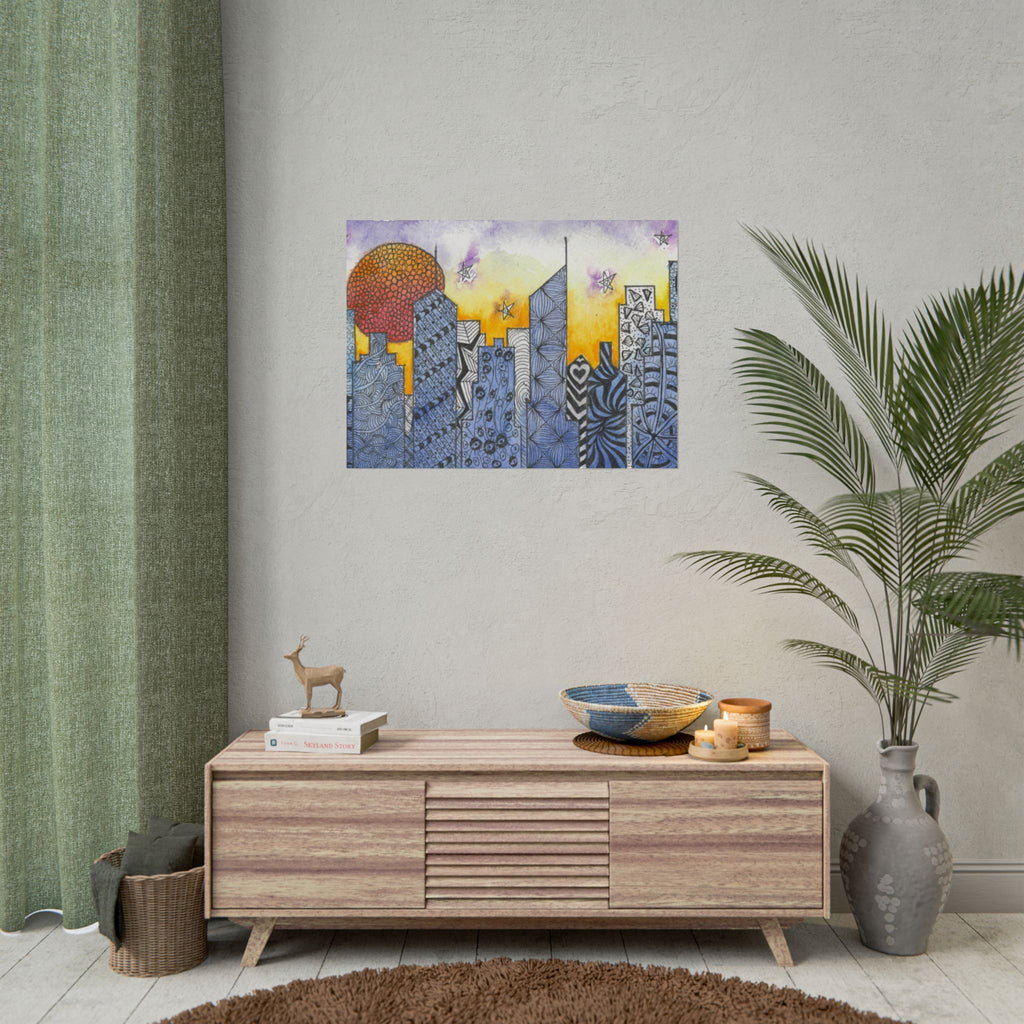 Large Colourful Wall Art, Posters & Prints, For Office, Bedroom or Living Room, or Special Gift #5 In The Shadows
