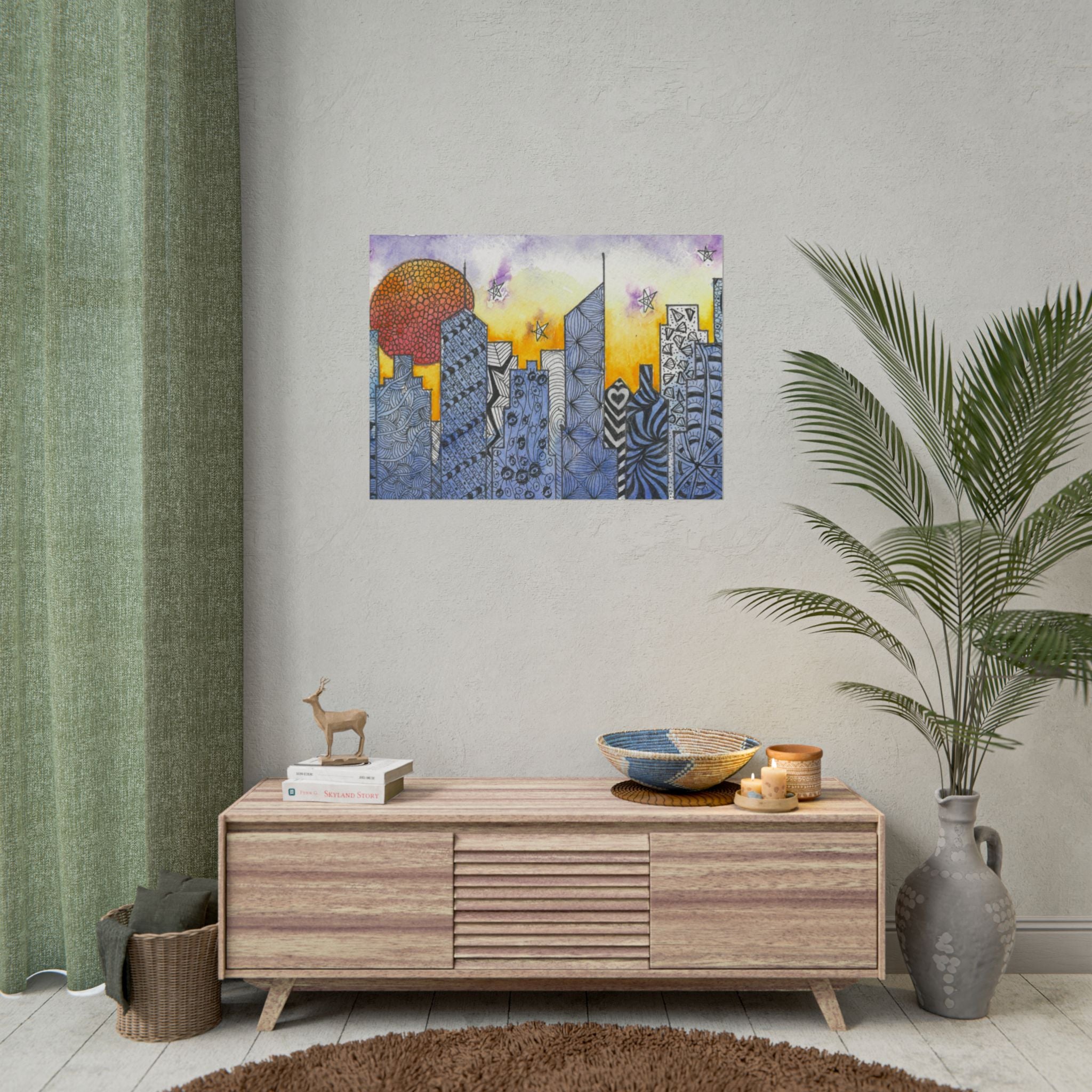 Large Colourful Wall Art, Posters & Prints, For Office, Bedroom or Living Room, or Special Gift #5 In The Shadows