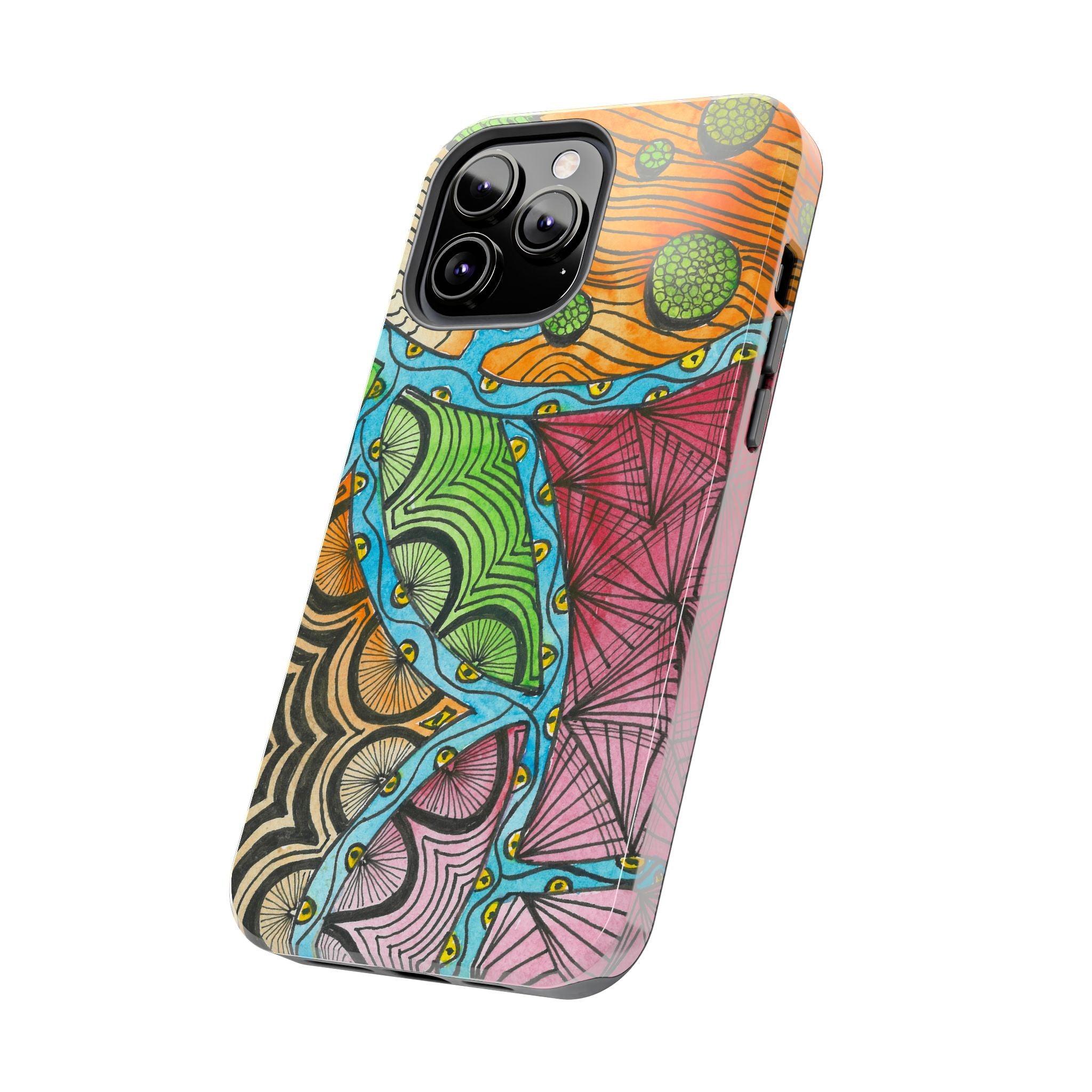 Tough Phone Case - All iPhones and Samsung Galaxys - Exciting Abstract Design #11 Today's The Day