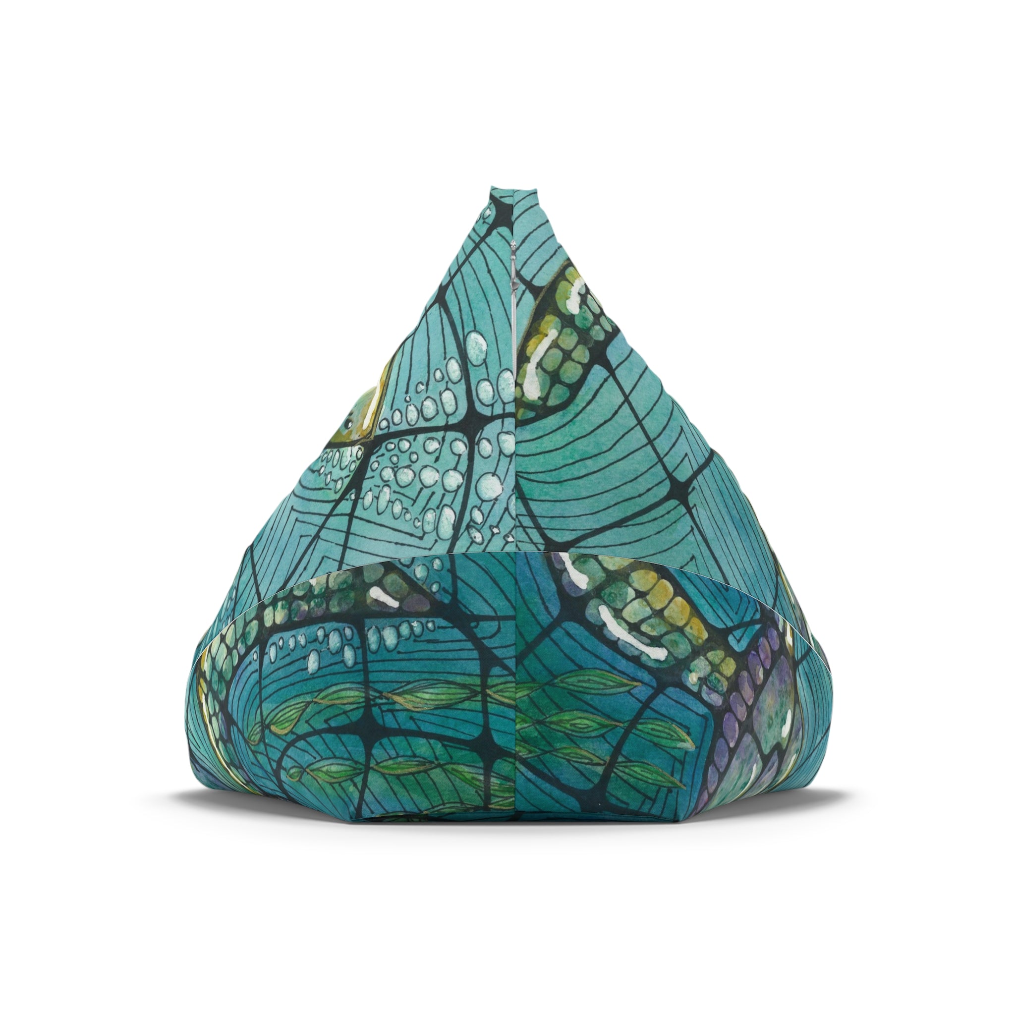 Bean Bag Chair Covers For Indoor & Outdoor - 2 Sizes - Exciting Abstract Design #73 Turtling Along
