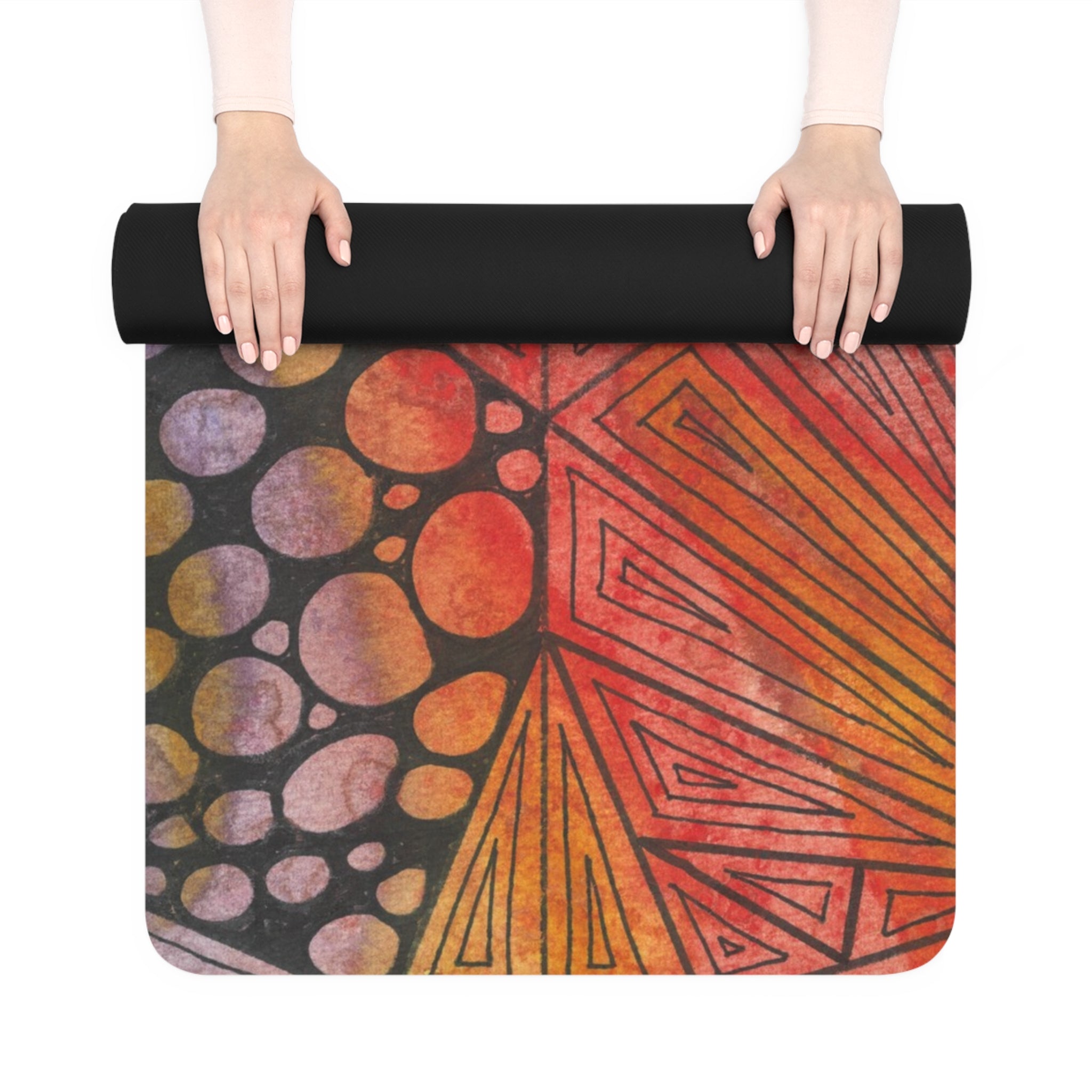 Yoga Mats and Gym Mats. Colourful Abstract Designs. Perfect for Home, Yoga or Gym Class, or a Special Gift #82 Fighting Delusions