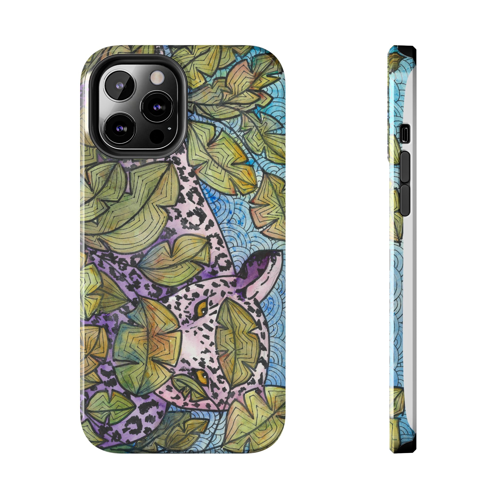 Tough Phone Case - All iPhones and Samsung Galaxys - Exciting Abstract Design #76 Purrfect Blend