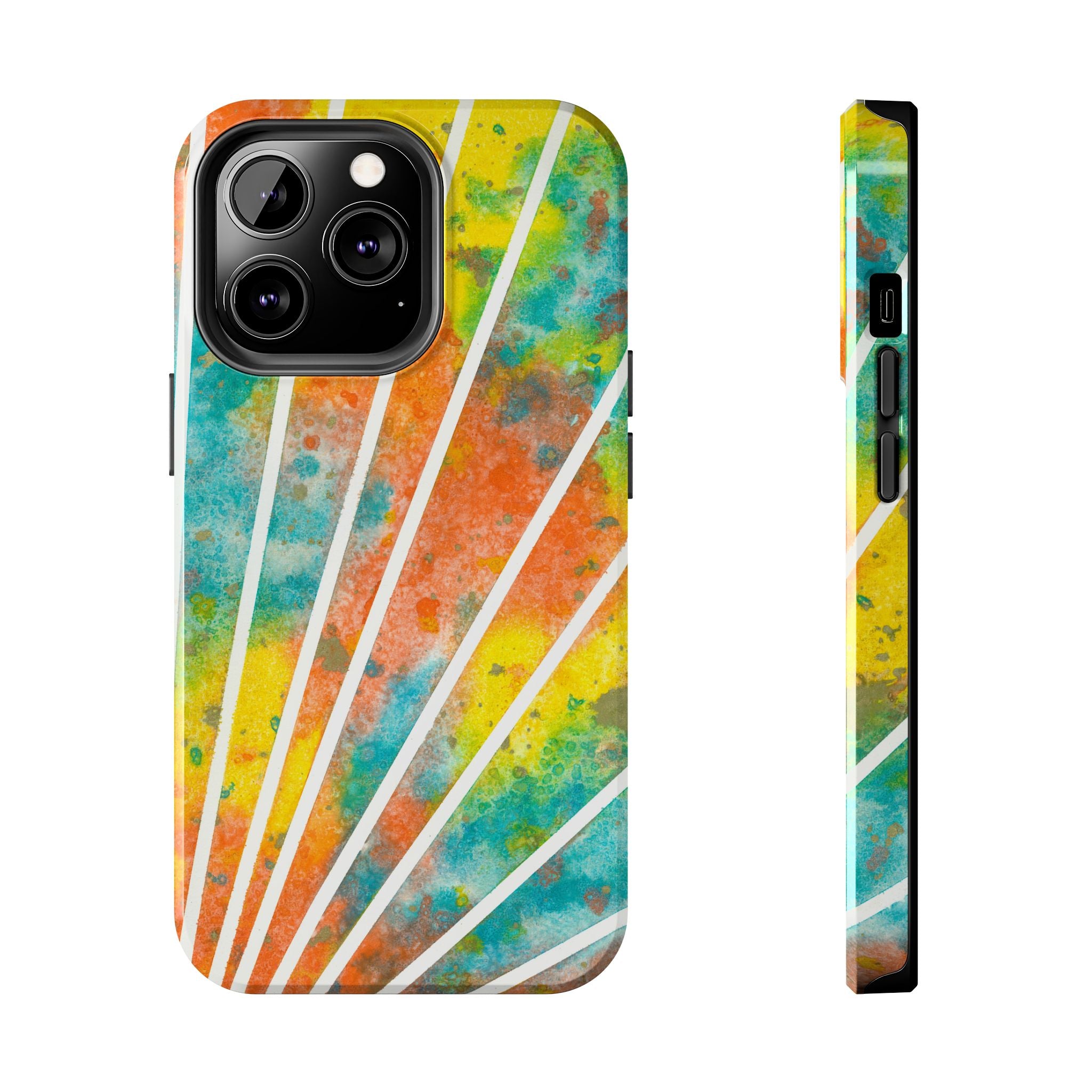 Tough Phone Case - All iPhones and Samsung Galaxys - Exciting Abstract Design #101 Your Energy Radiates