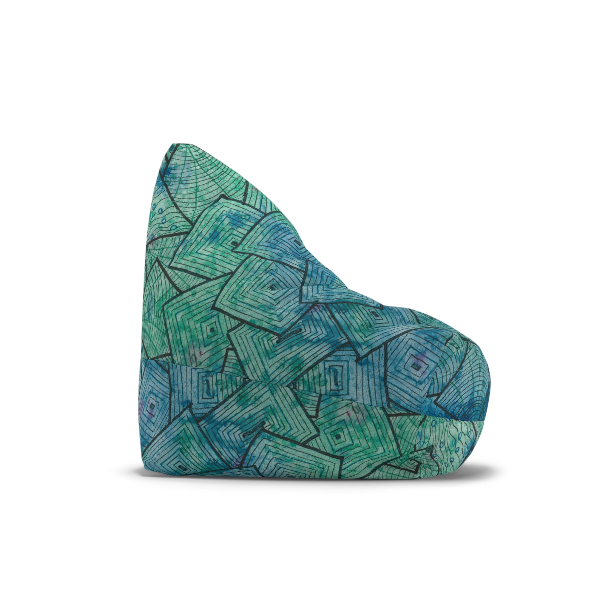 Bean Bag Chair Covers For Indoor & Outdoor - 2 Sizes - Exciting Abstract Design #65 And The Answer Is?