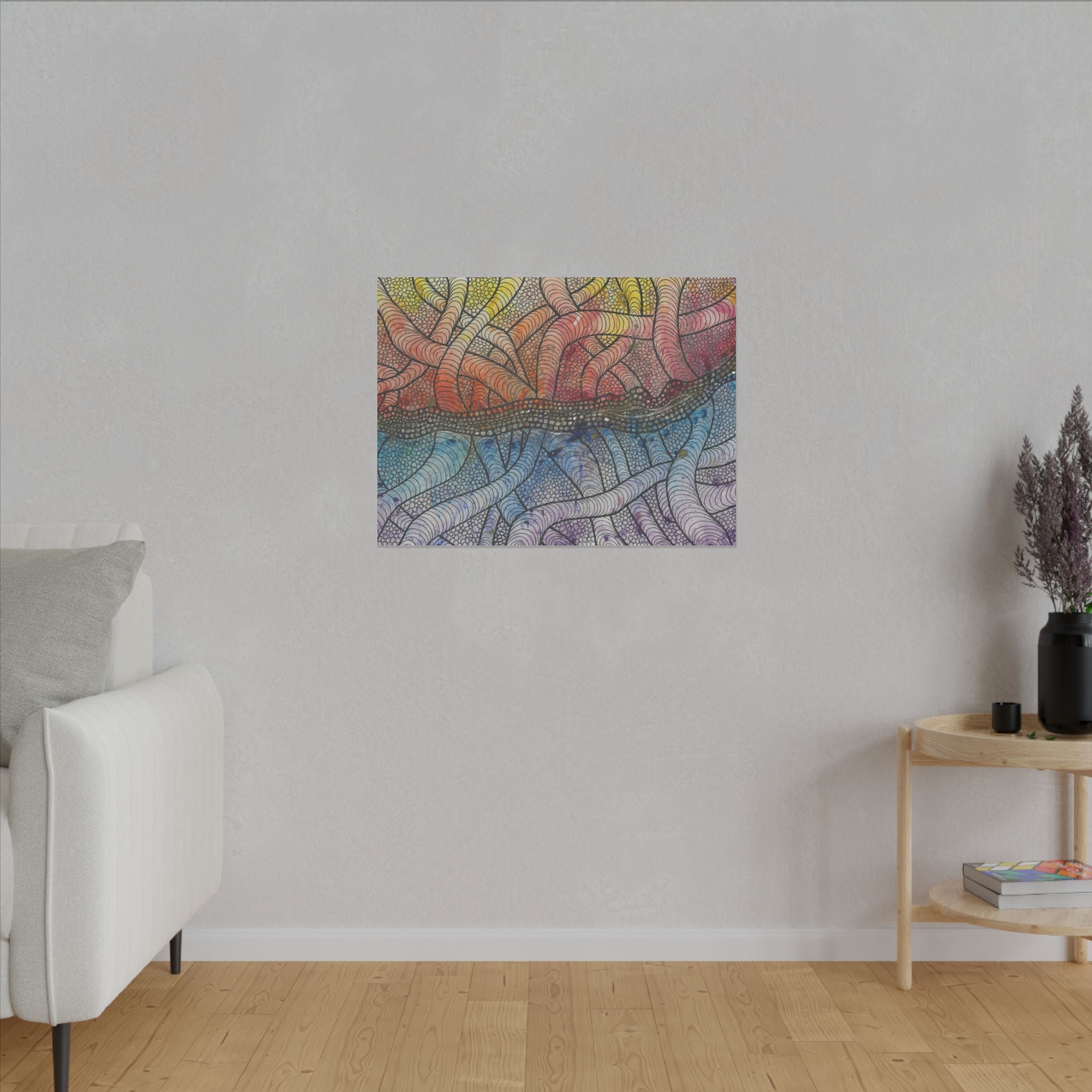 Large Colourful Wall Art, Canvas Prints, For Office, Bedroom or Living Room, or Special Gift #72 After The End
