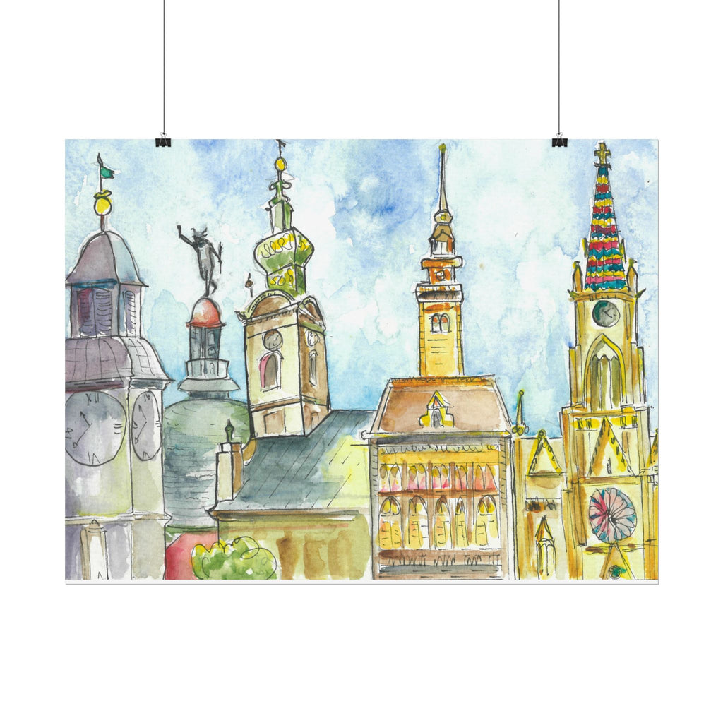 Large Colourful Wall Art, Posters & Prints, For Office, Bedroom or Living Room, or Special Gift #95 Beautiful Novi Sad - Serbia