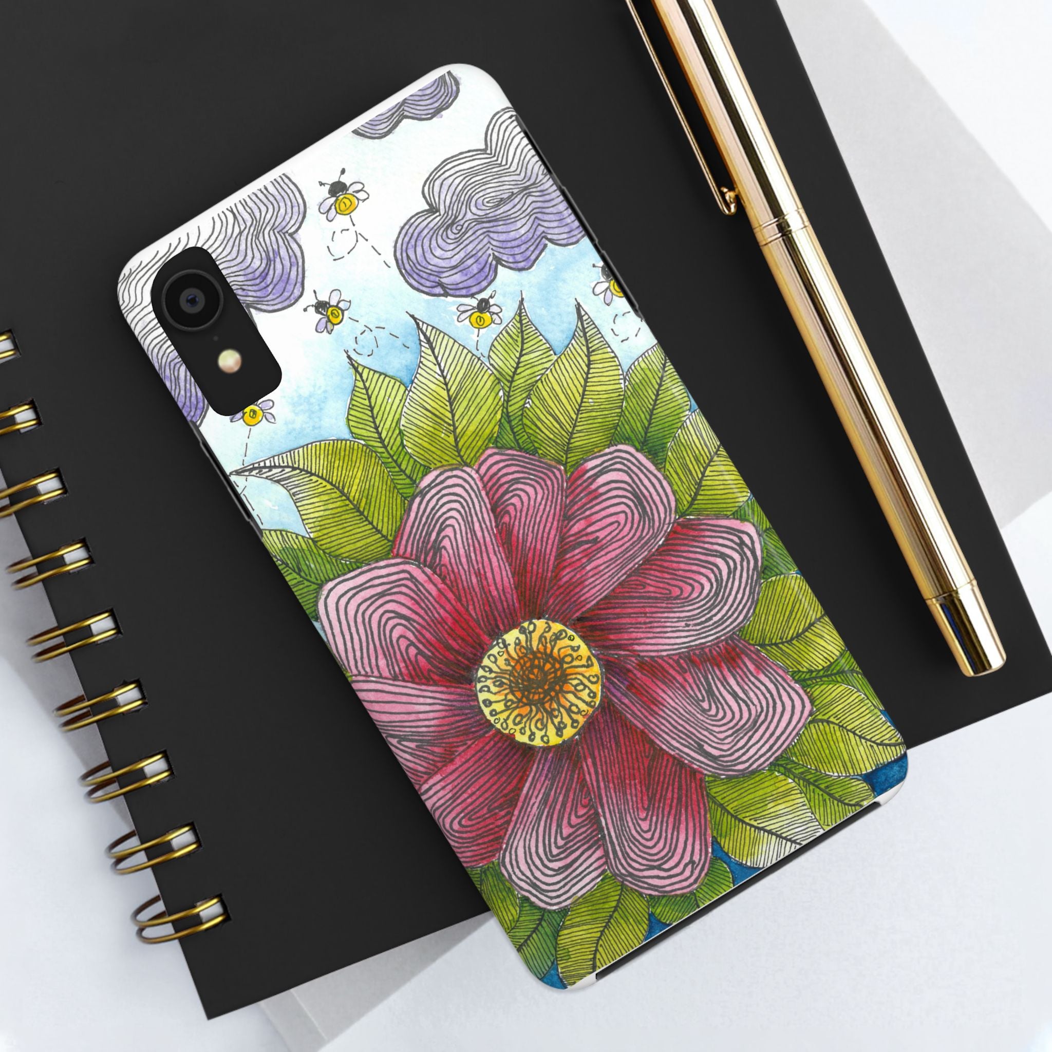 Tough Phone Case - All iPhones and Samsung Galaxys - Exciting Abstract Design  #4 Bloom'n