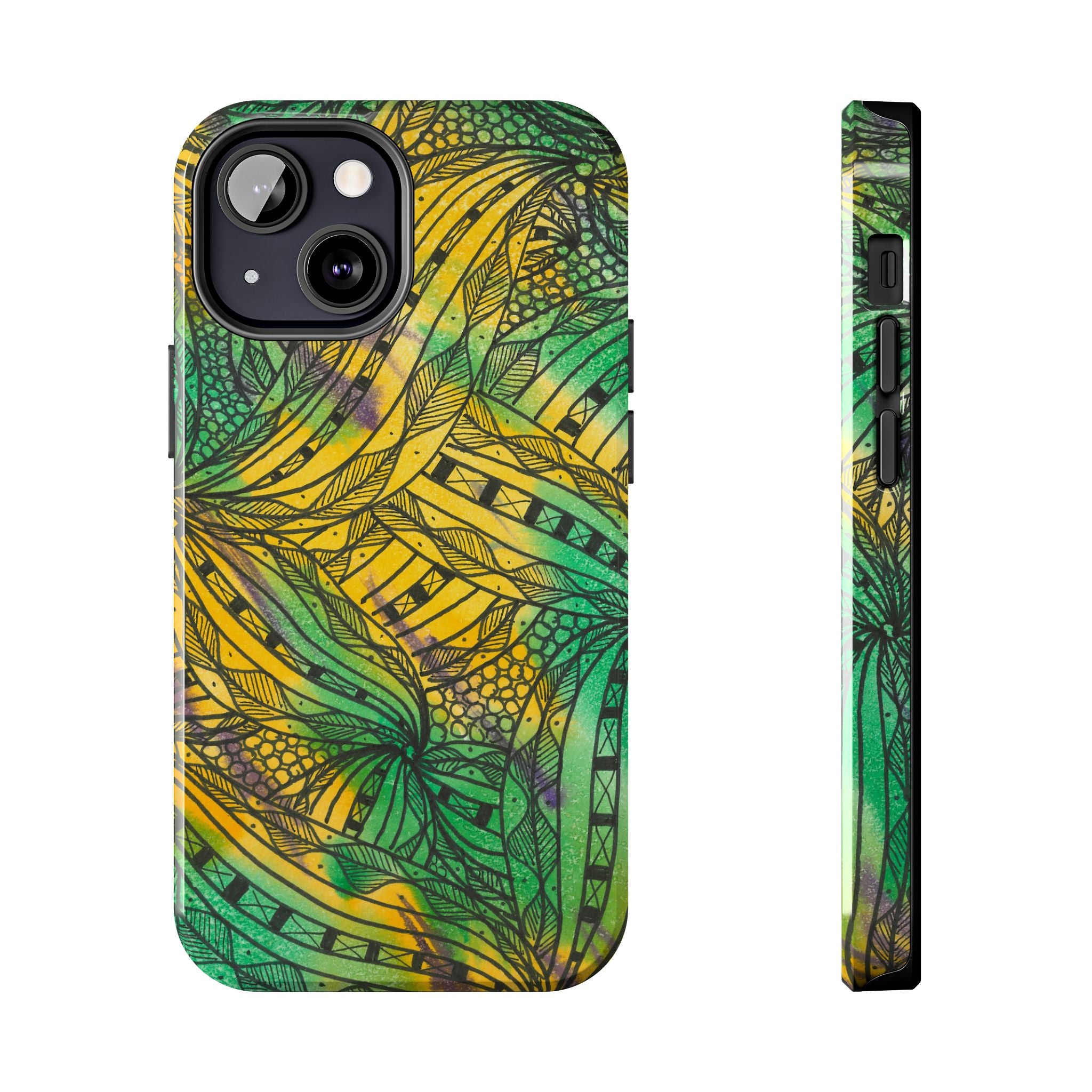 Tough Phone Case - All iPhones and Samsung Galaxys - Exciting Abstract Design #37 Shubbery!