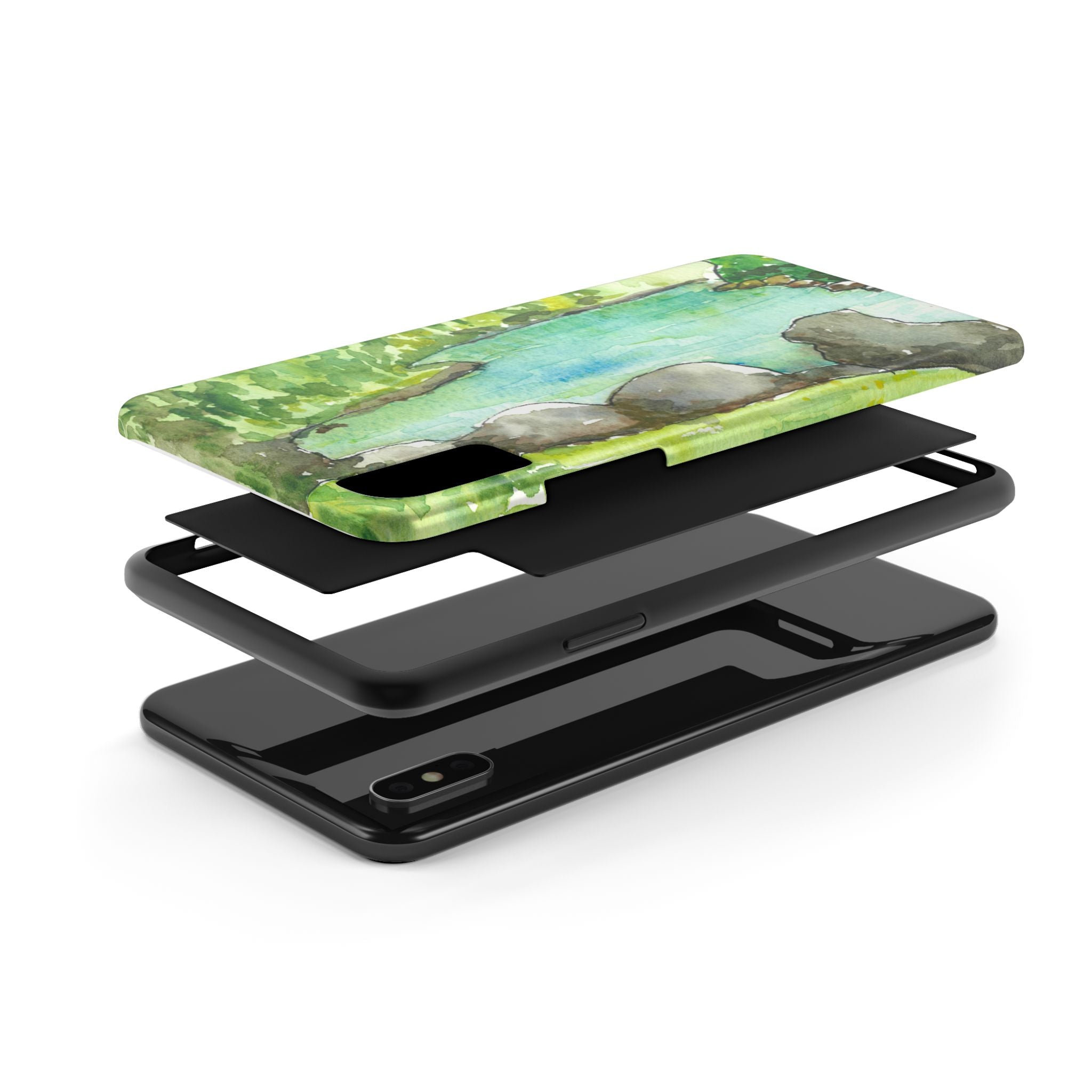 Tough Phone Case - All iPhones and Samsung Galaxys - Exciting Abstract Design #88 Tara River - Montenegro