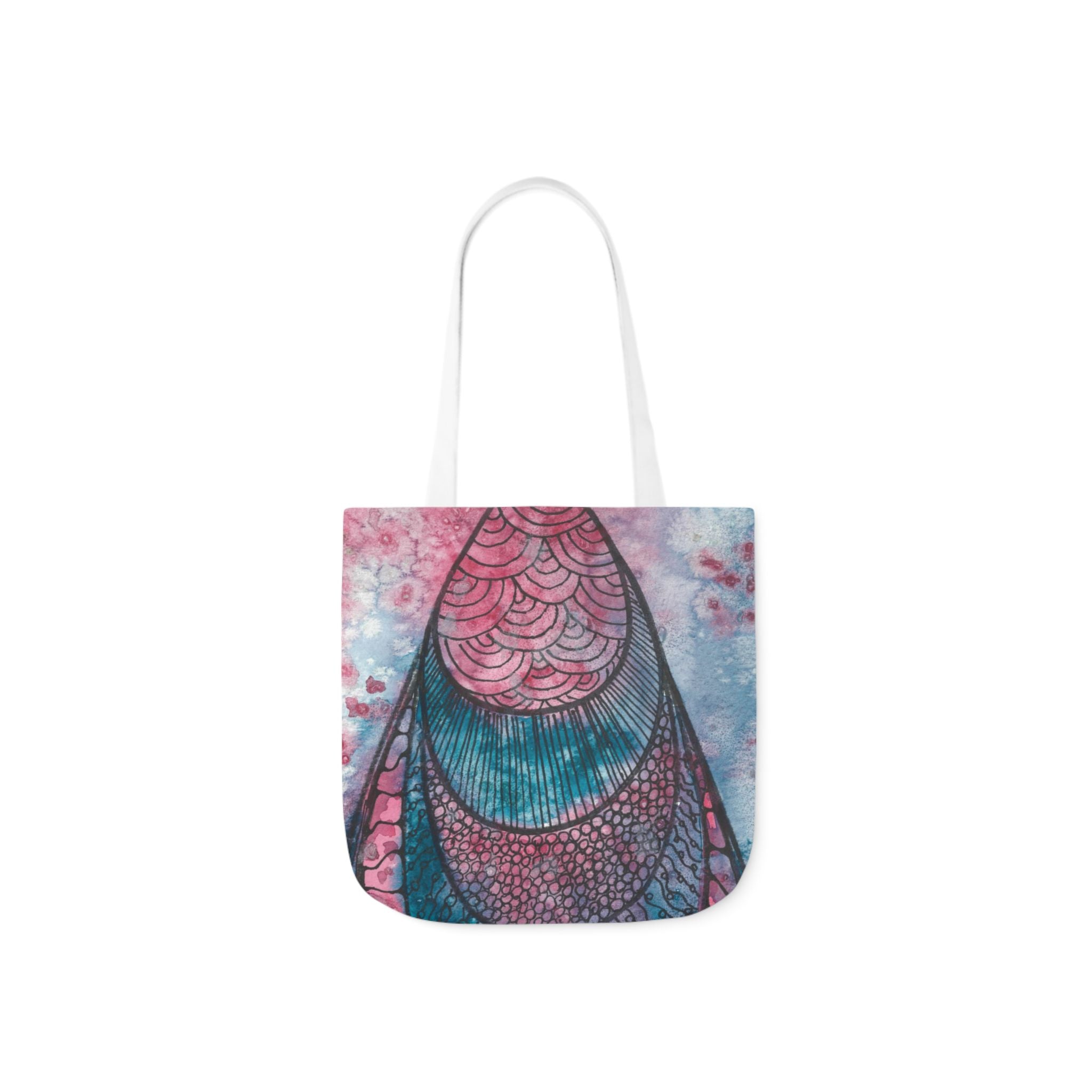 Canvas Tote Bags, Colourful Abstract Designs, 5-Color Straps, 3 Sizes.  For Family and friends or a Special Gift #92 The Goddess Lives