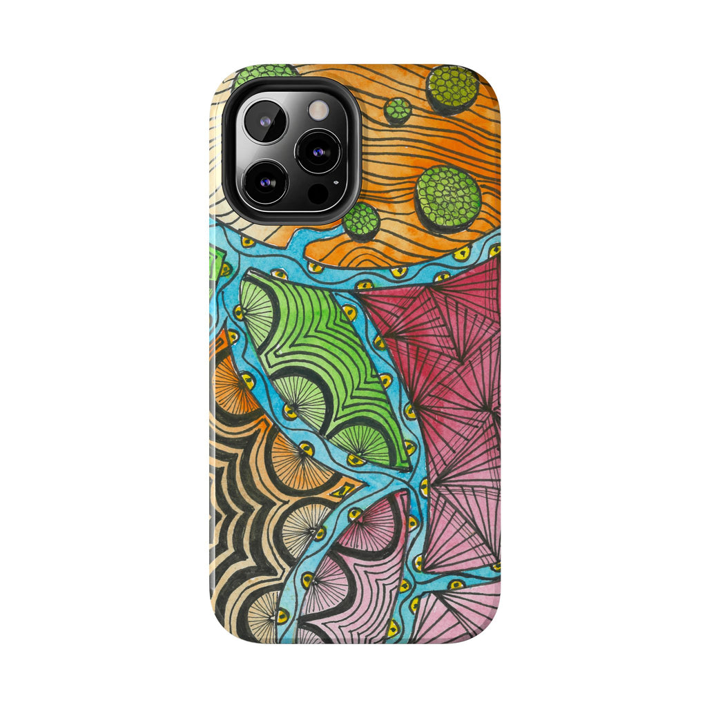 Tough Phone Case - All iPhones and Samsung Galaxys - Exciting Abstract Design #11 Today's The Day