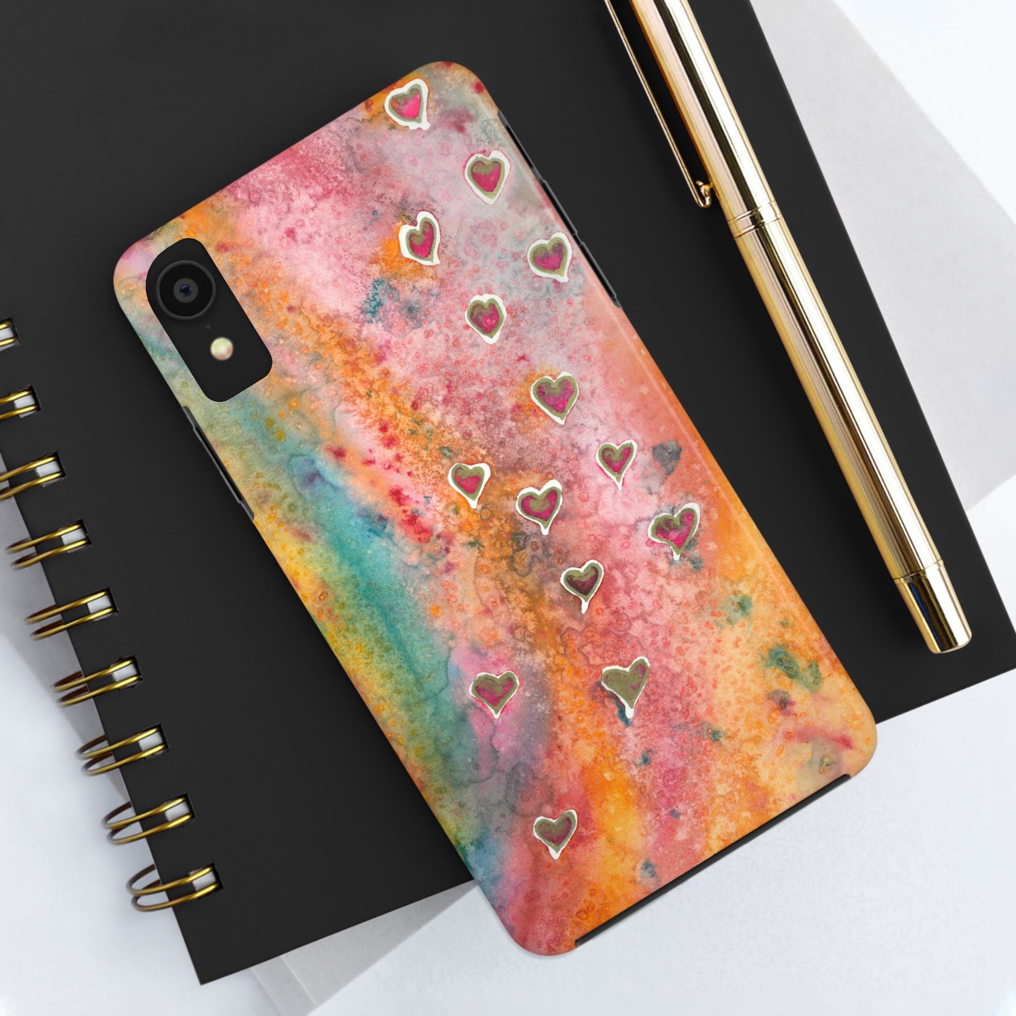 Tough Phone Case - All iPhones and Samsung Galaxys - Exciting Abstract Design #96 Love, Friendship, integrity