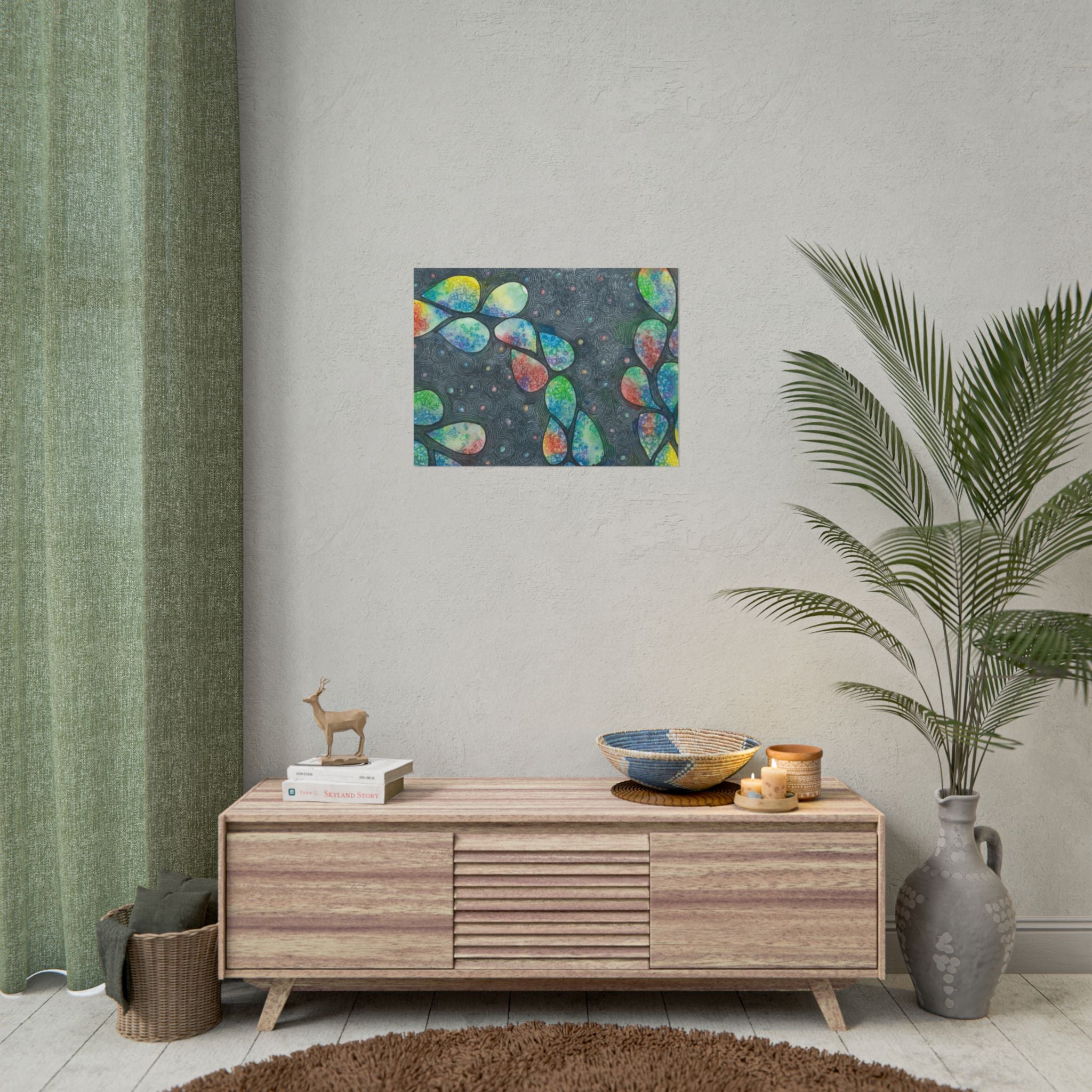 Large Colourful Wall Art, Posters & Prints, For Office, Bedroom or Living Room, or Special Gift #30 Give Us A Minute