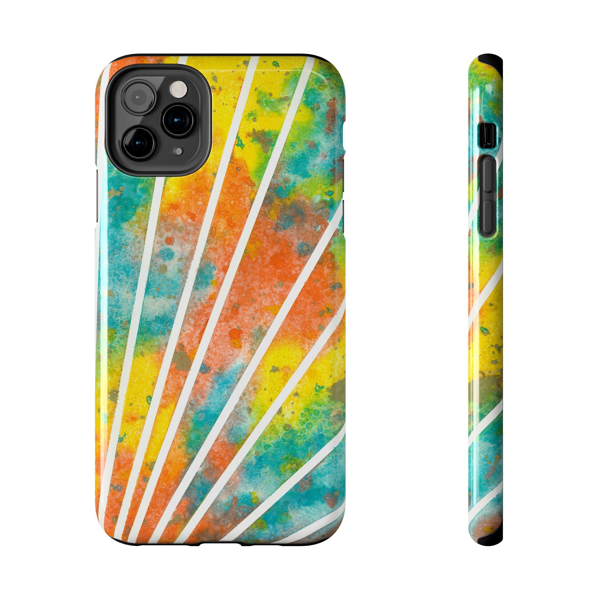 Tough Phone Case - All iPhones and Samsung Galaxys - Exciting Abstract Design #101 Your Energy Radiates