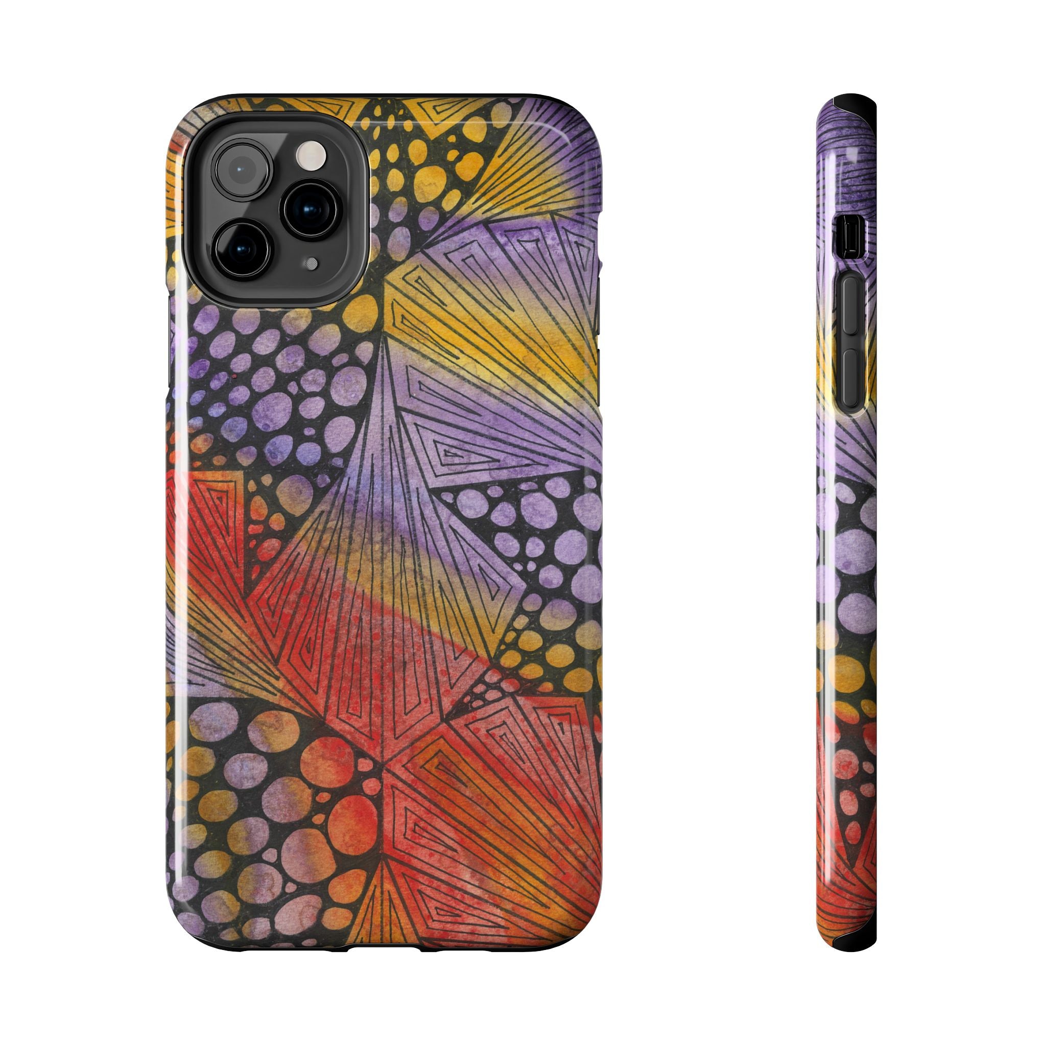 Tough Phone Case - All iPhones and Samsung Galaxys - Exciting Abstract Design #82 Fighting Delusions