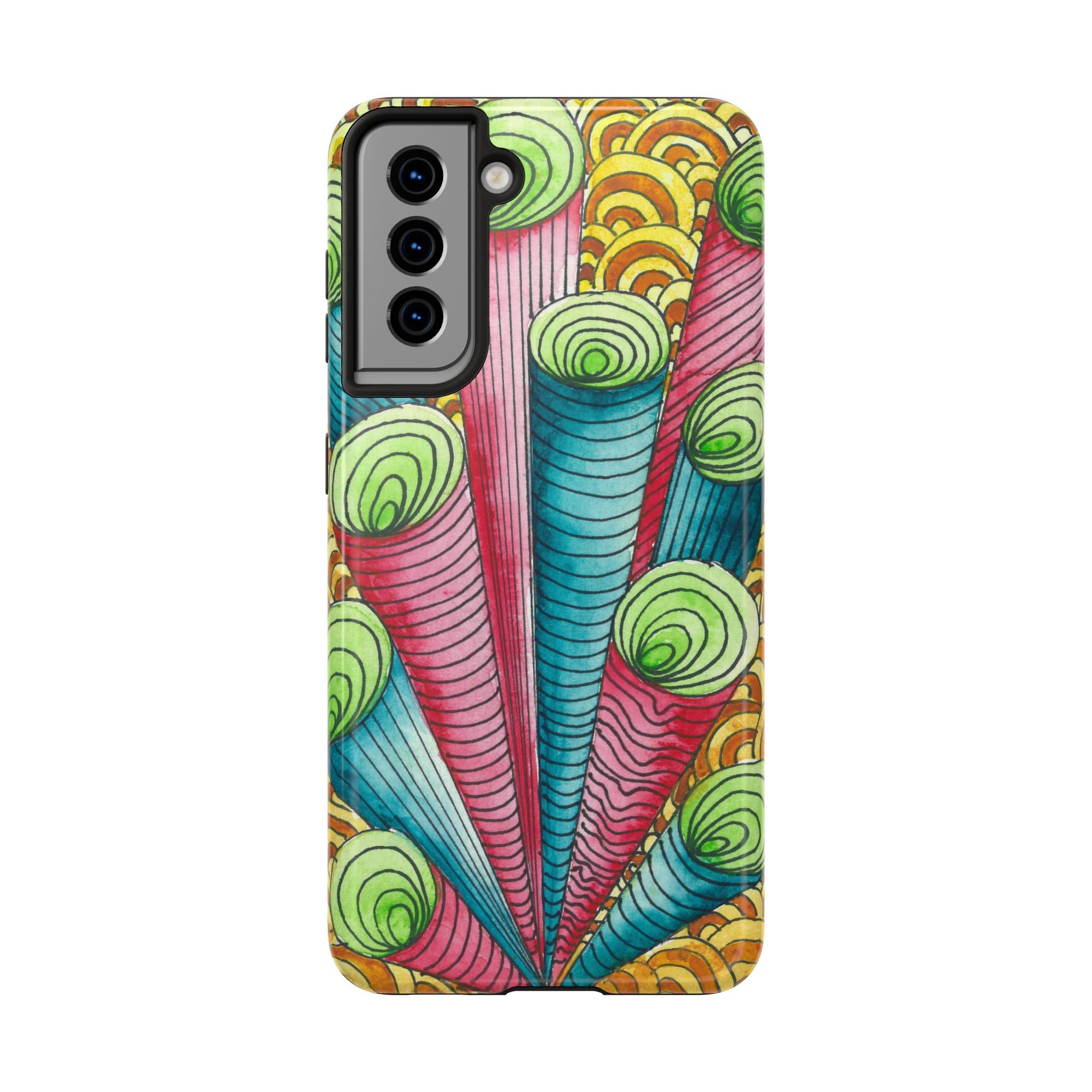 Tough Phone Case - All iPhones and Samsung Galaxys - Exciting Abstract Design #93 On A Mission