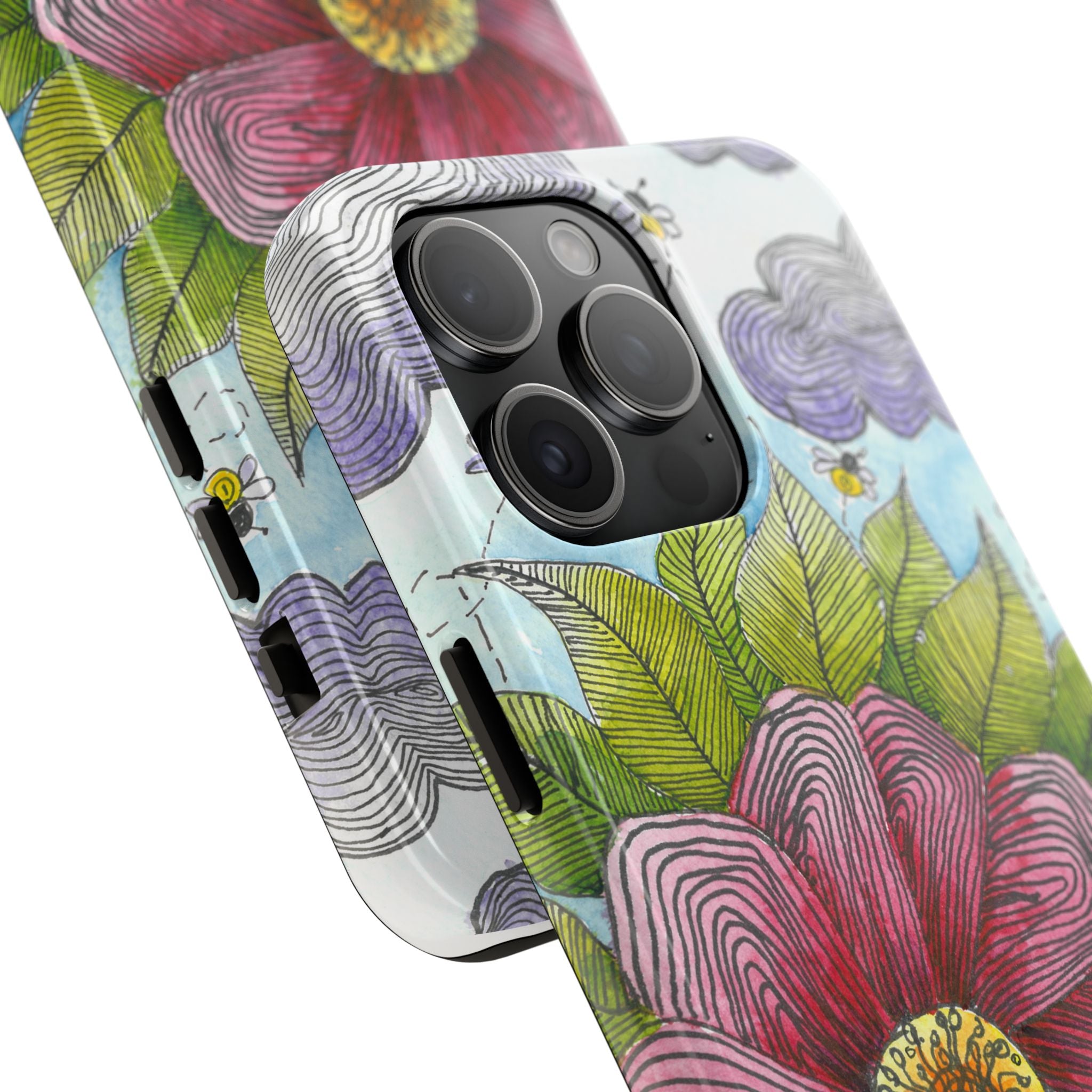 Tough Phone Case - All iPhones and Samsung Galaxys - Exciting Abstract Design  #4 Bloom'n