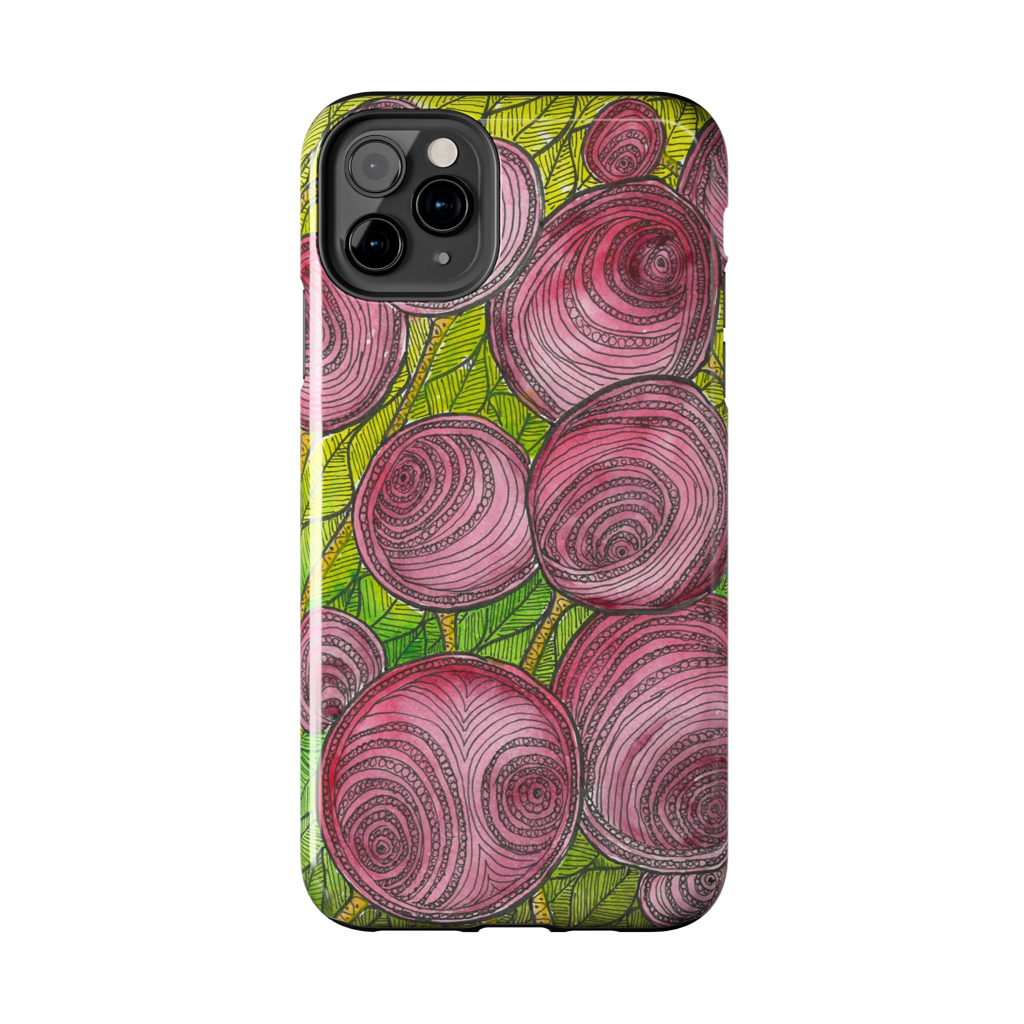 Tough Phone Case - All iPhones and Samsung Galaxys - Exciting Abstract Design #9 Spaced Blossoms