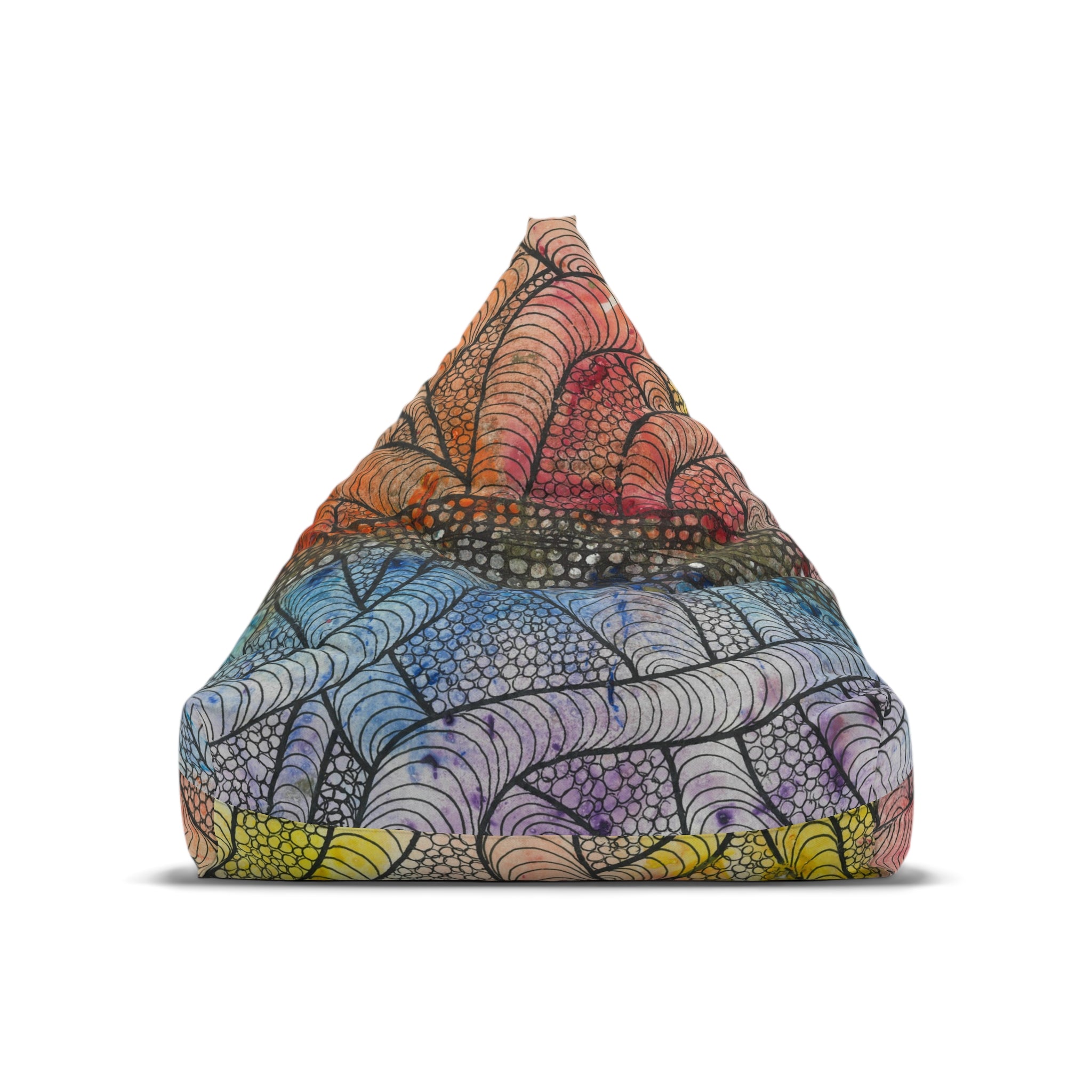 Bean Bag Chair Covers For Indoor & Outdoor - 2 Sizes - Exciting Abstract Design #72 After The End