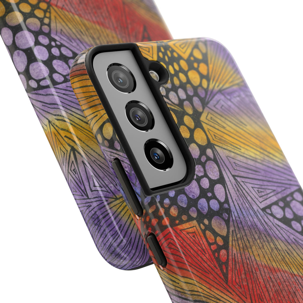 Tough Phone Case - All iPhones and Samsung Galaxys - Exciting Abstract Design #82 Fighting Delusions