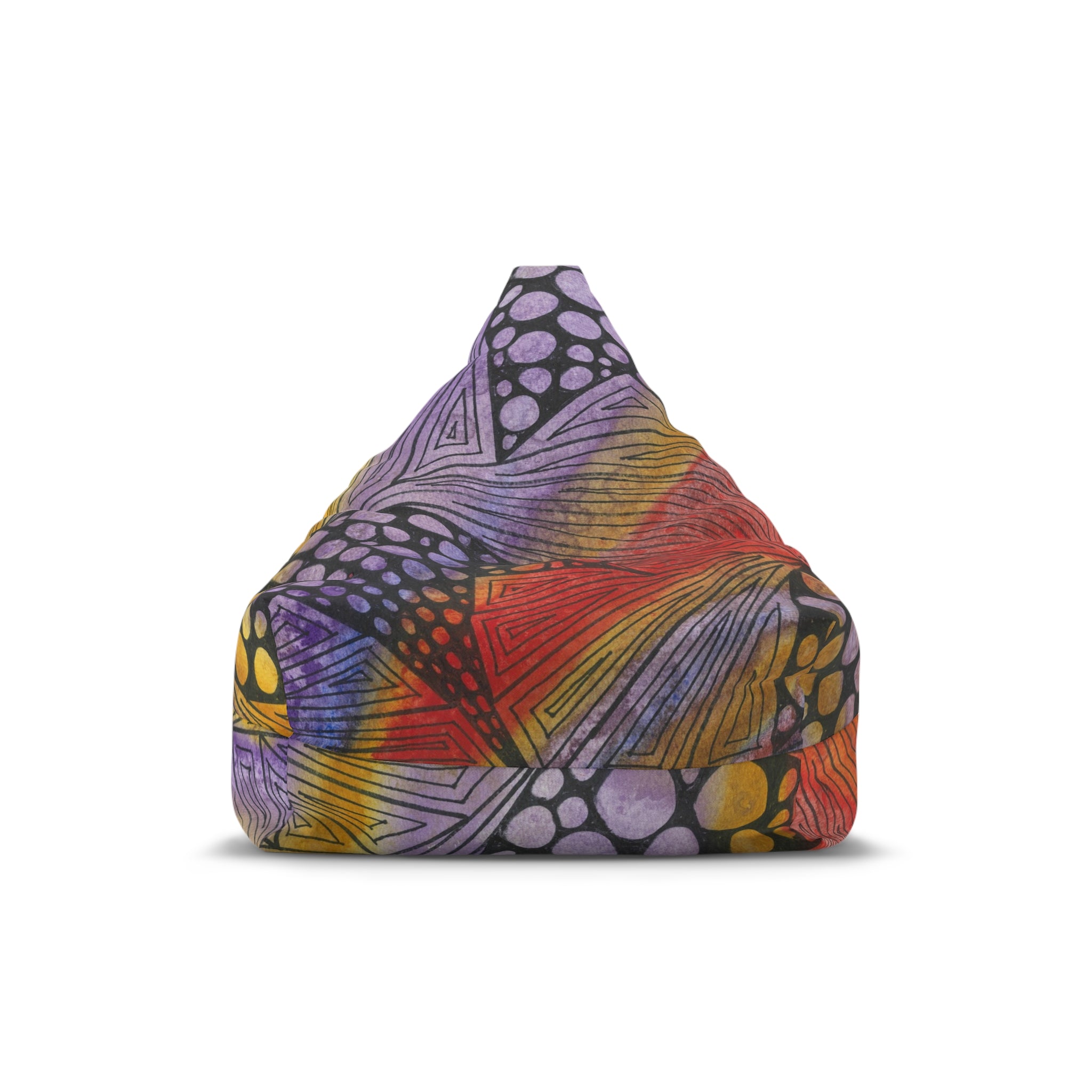 Bean Bag Chair Covers For Indoor & Outdoor - 2 Sizes - Exciting Abstract Design #82 Fighting Delusions