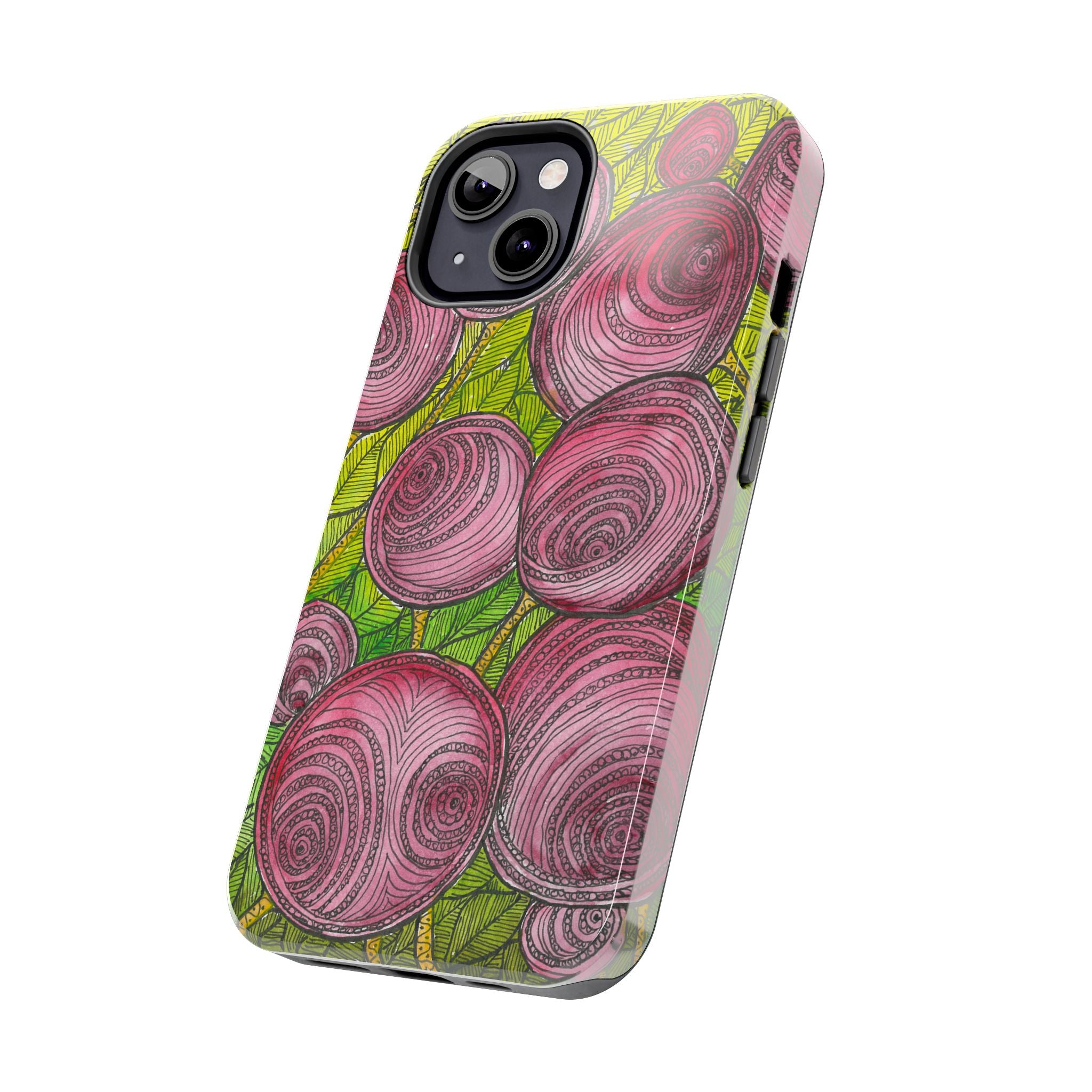 Tough Phone Case - All iPhones and Samsung Galaxys - Exciting Abstract Design #9 Spaced Blossoms